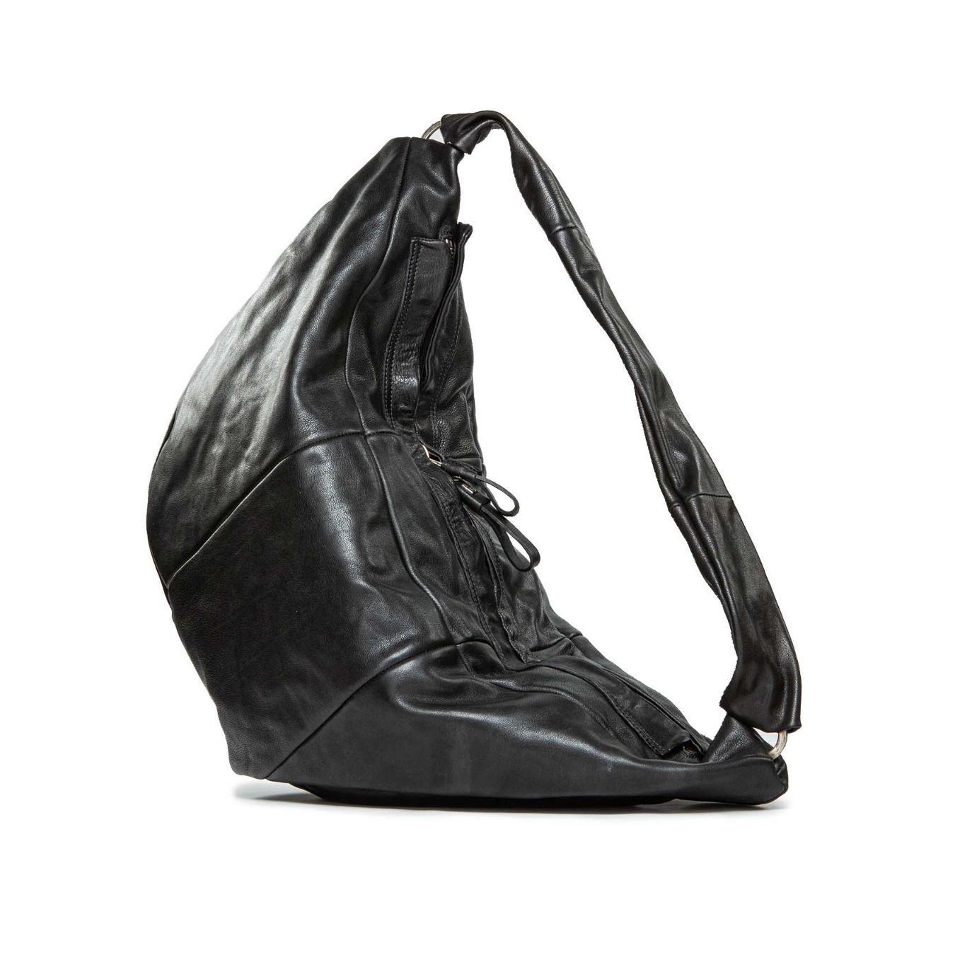 sacca in pelle nera 
