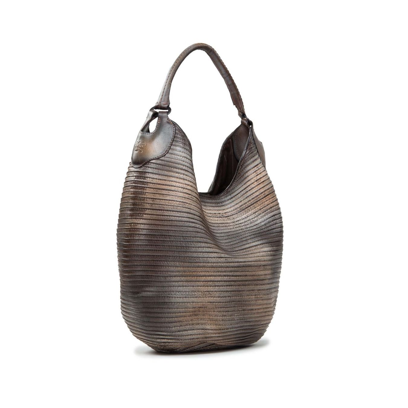 shopping bag pelle marrone