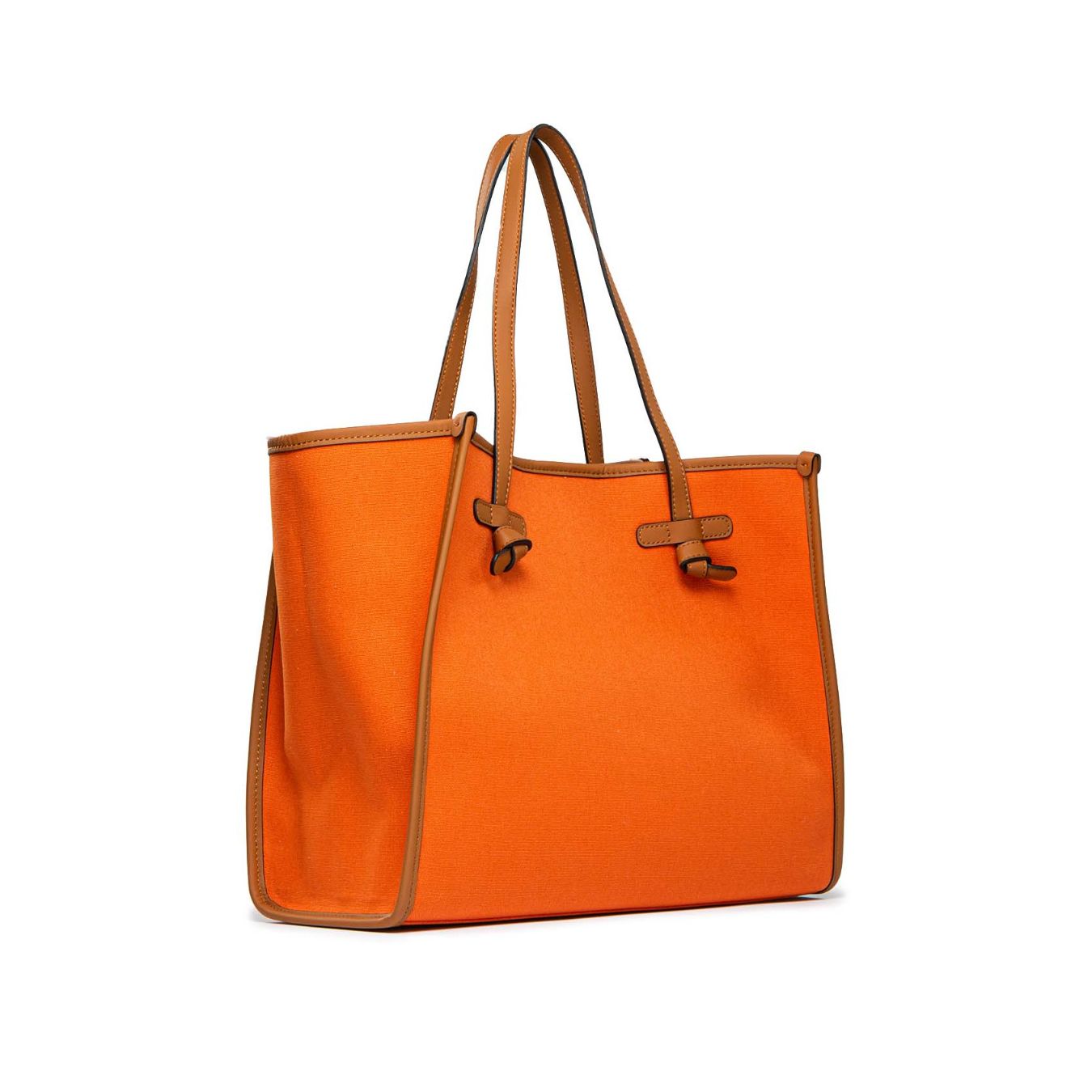 shopper MARCELLA in tessuto corallo 