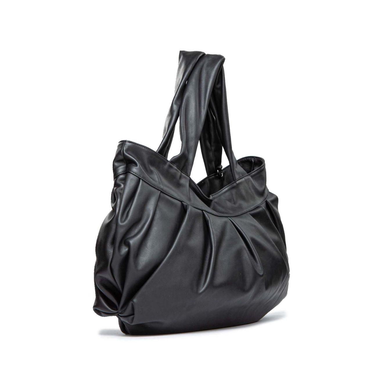 shopper MIA in pelle nera 