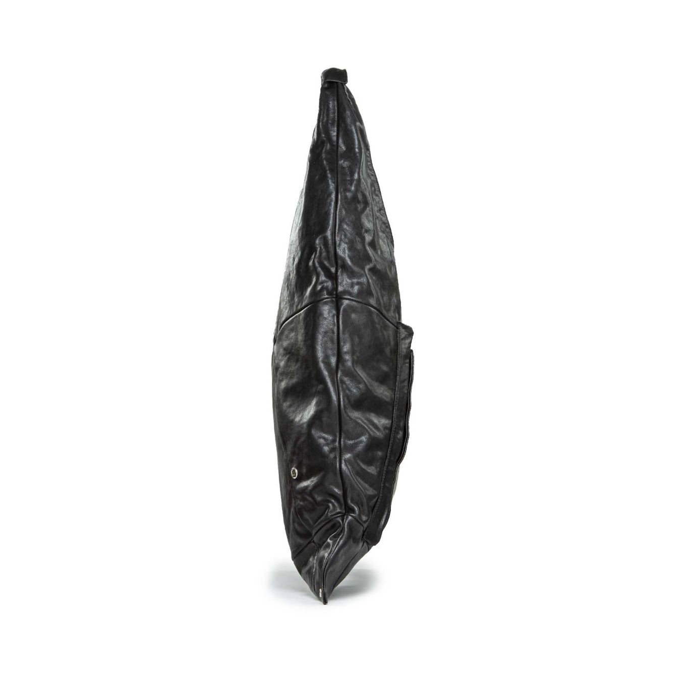 monospalla in pelle nera 