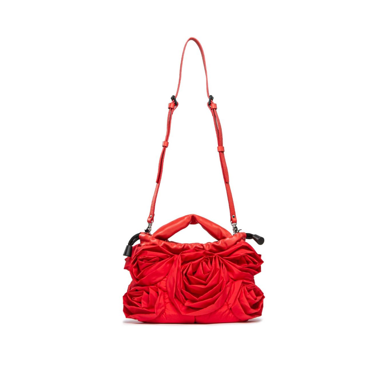 shopper in tessuto rosso 