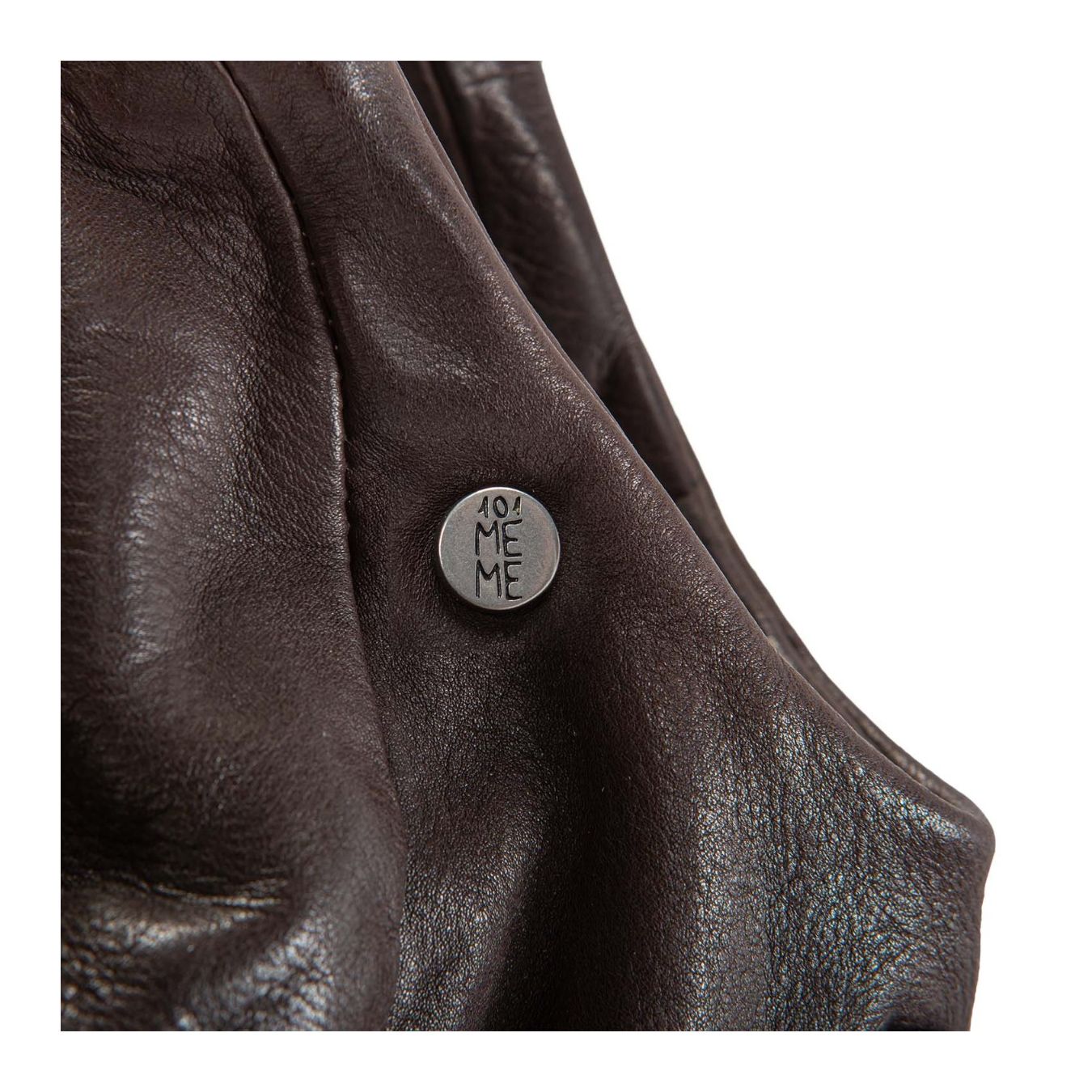 borsa SISSY BRAID marrone logo