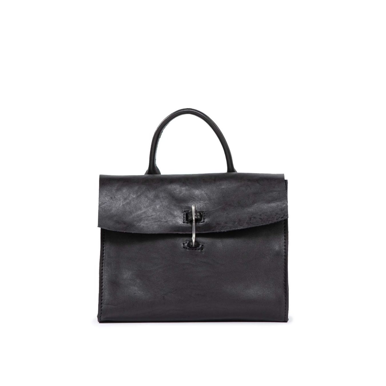 shopper pelle nera tagliovivo