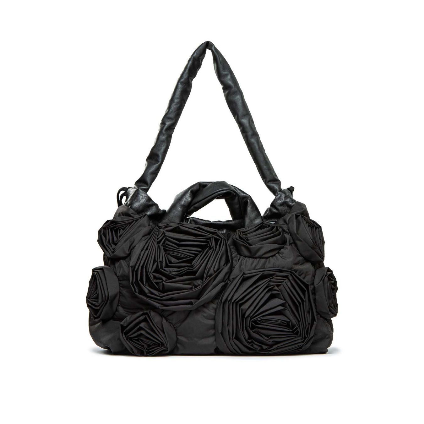VIC MATIÉ shopper in tessuto nero 