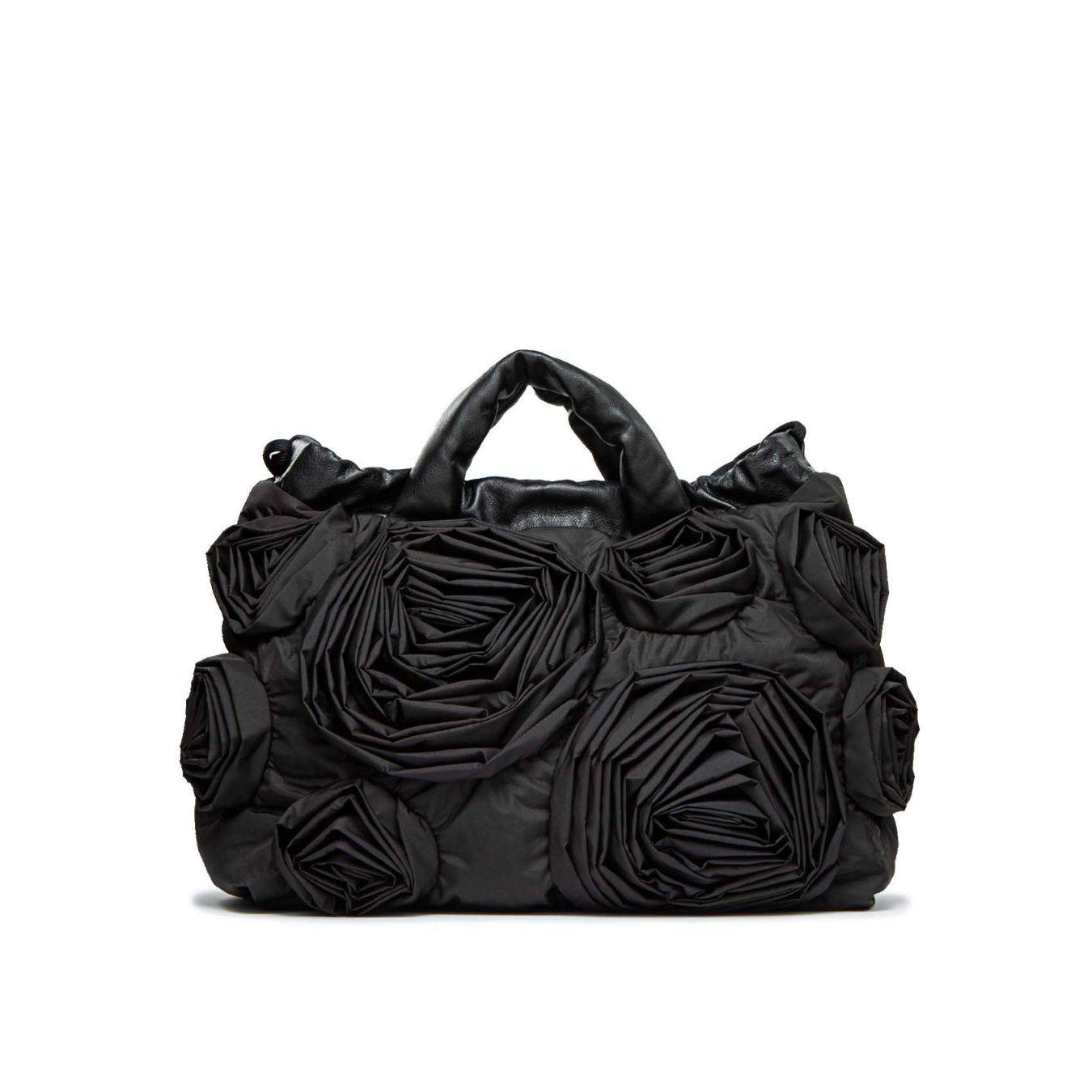 VIC MATIÉ shopper in tessuto nero 