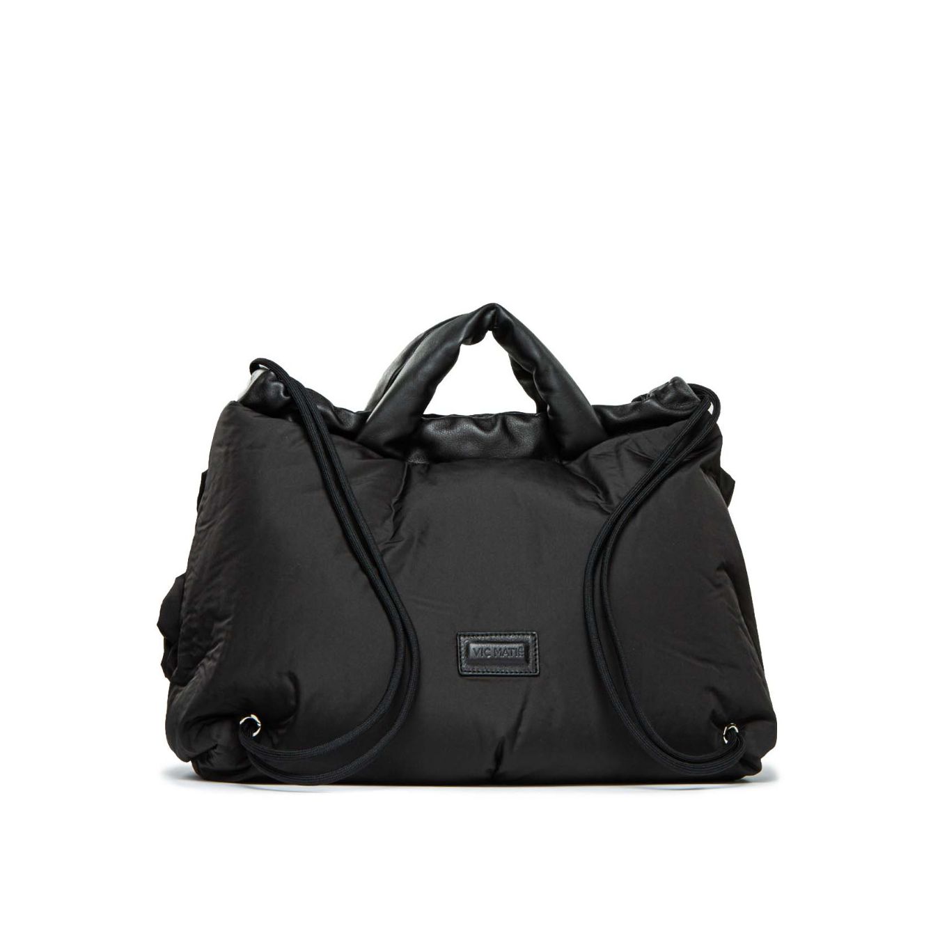 VIC MATIÉ shopper in tessuto nero 