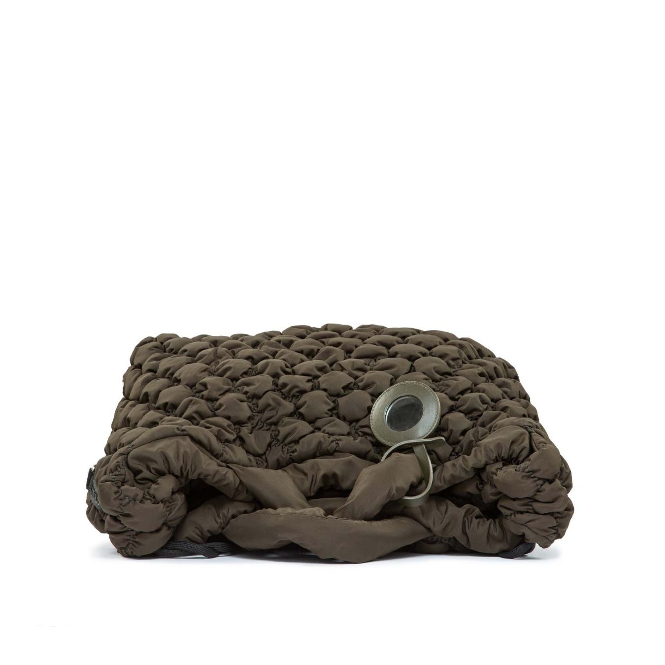borsa zaino nylon tessuto beige