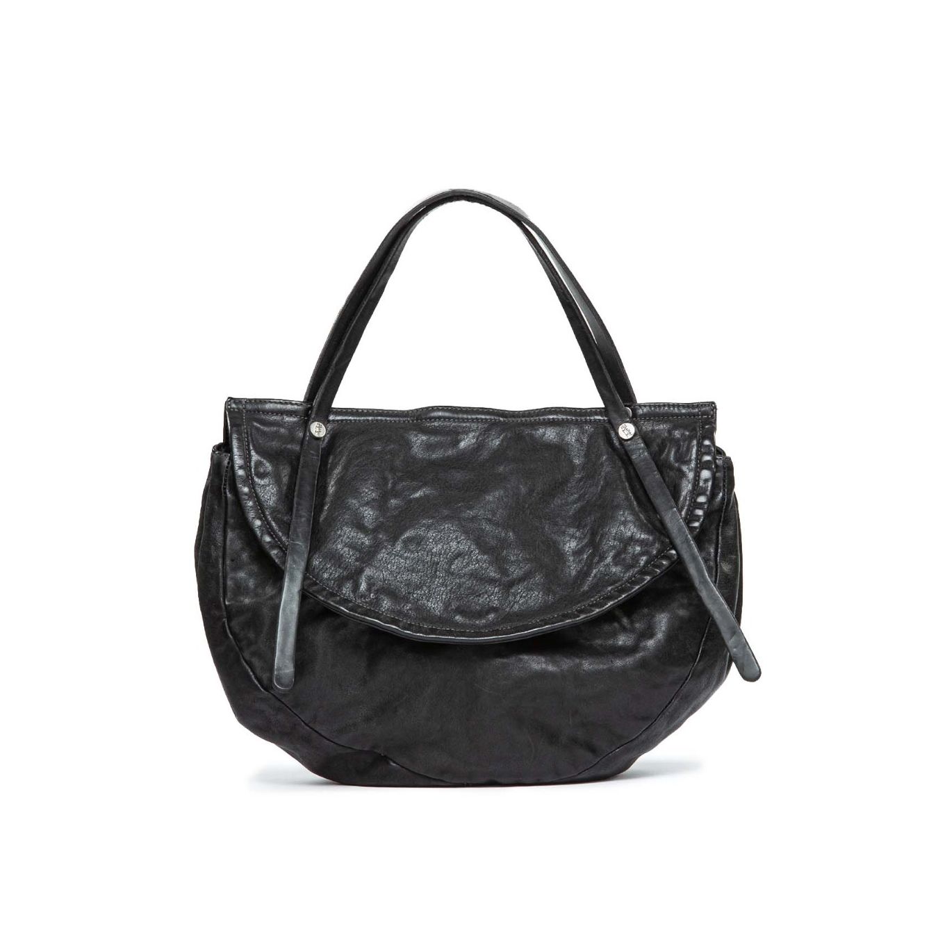 shopper alma in pelle nera