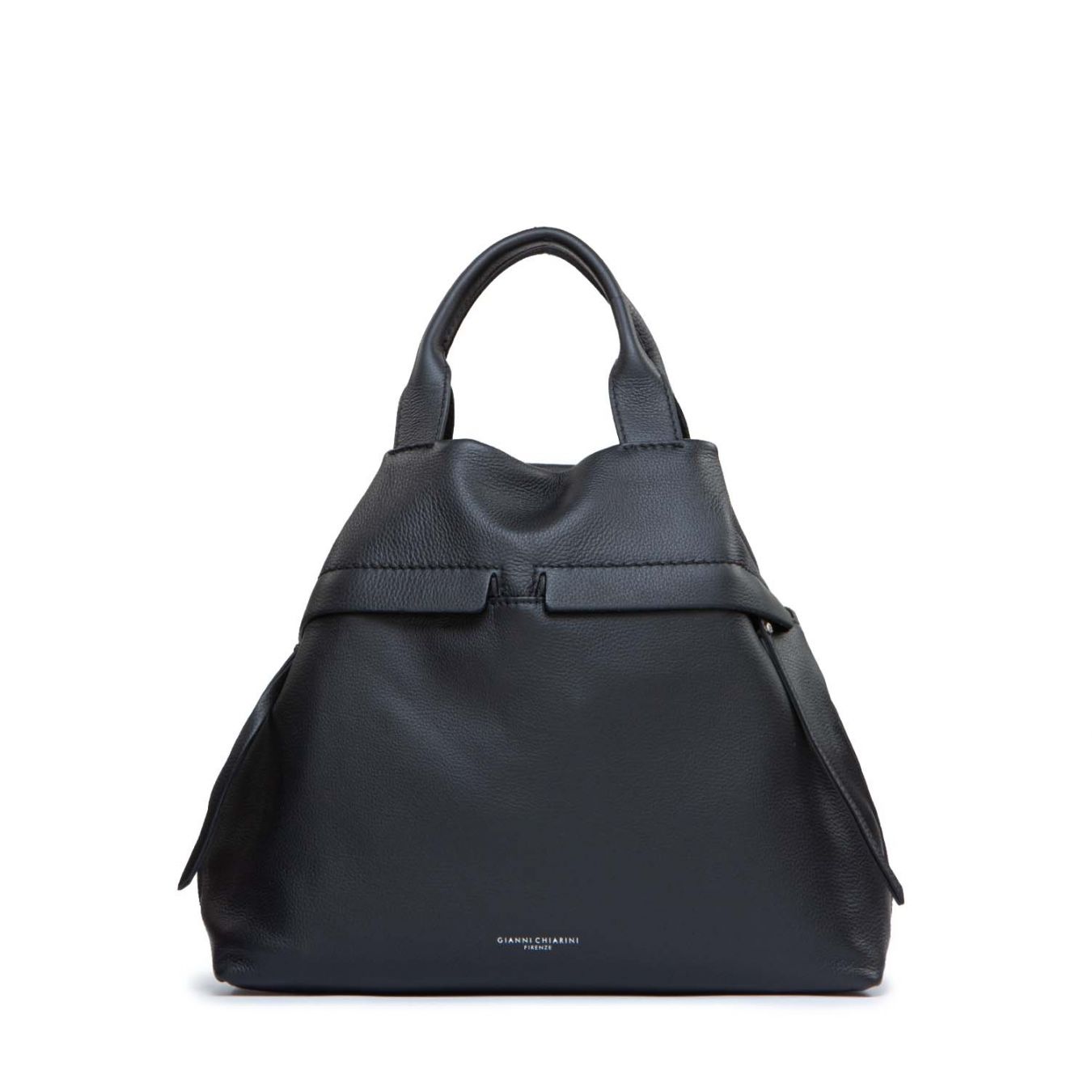 shopper duna in pelle nera