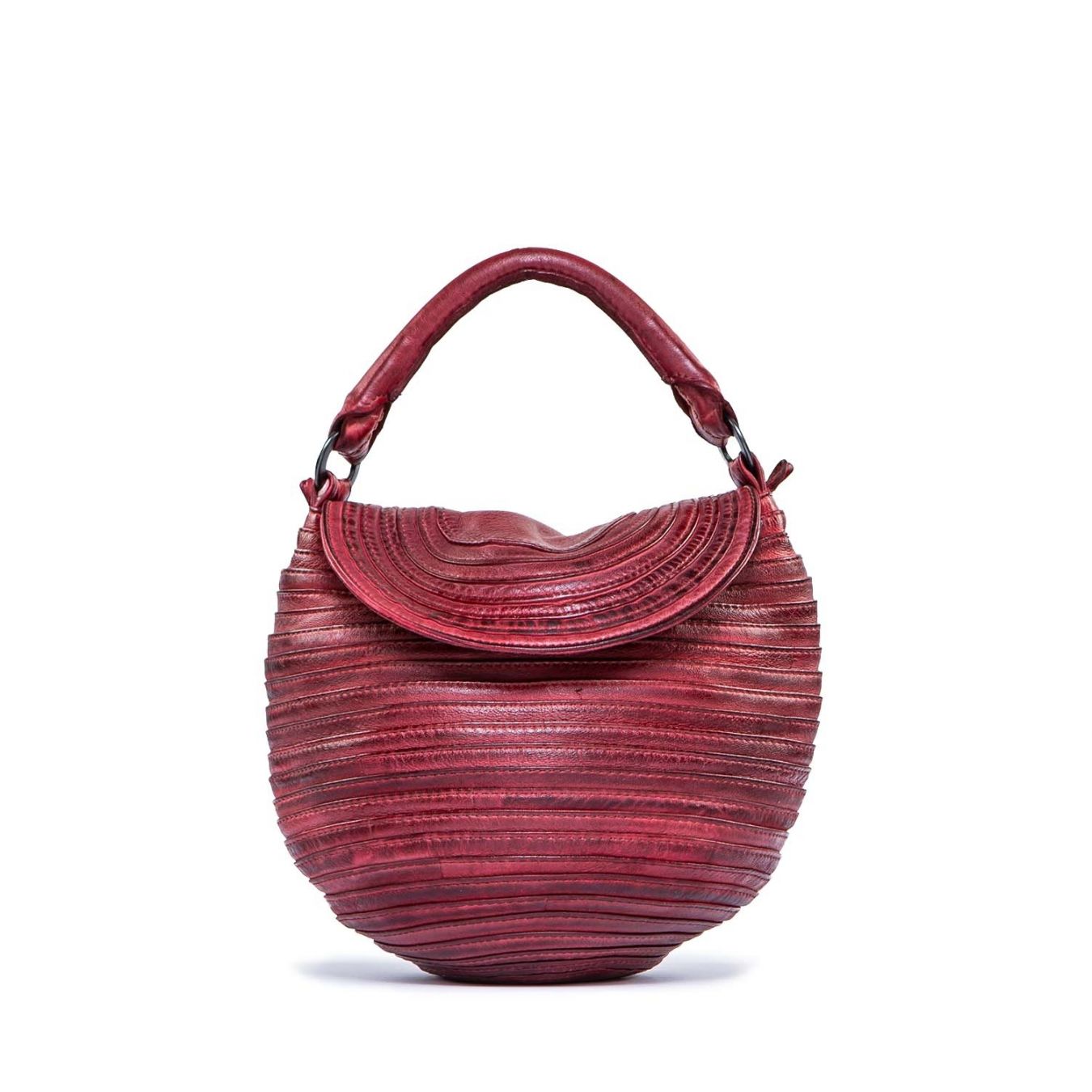 borsa piccola in pelle rossa esclusiva Corazza.space