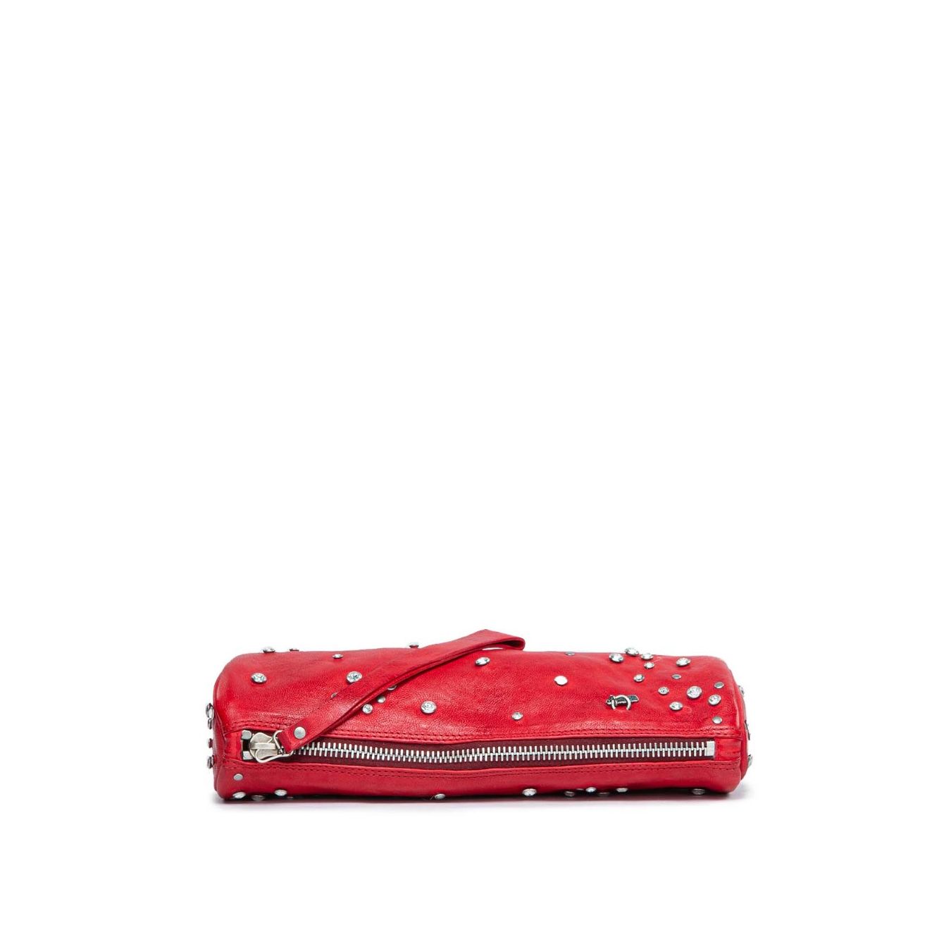 clutch as98 in pelle rossa