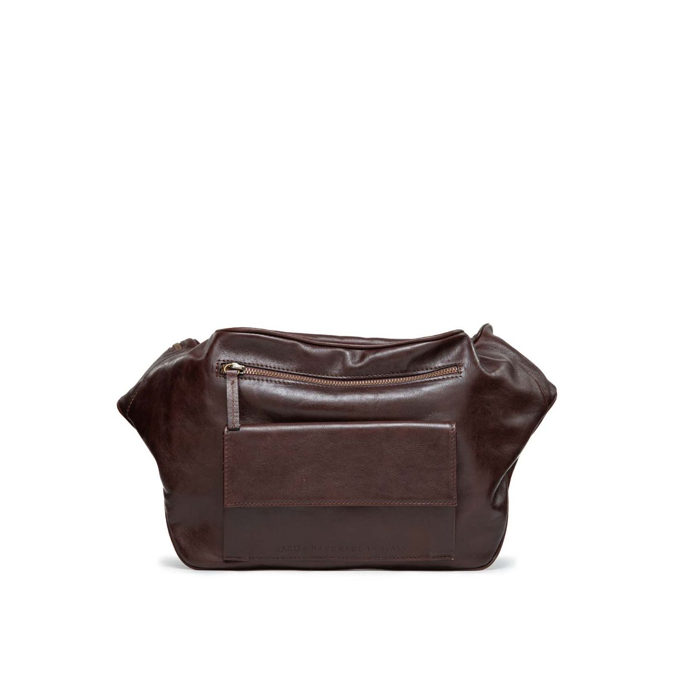 BORSUPIO in pelle marrone 