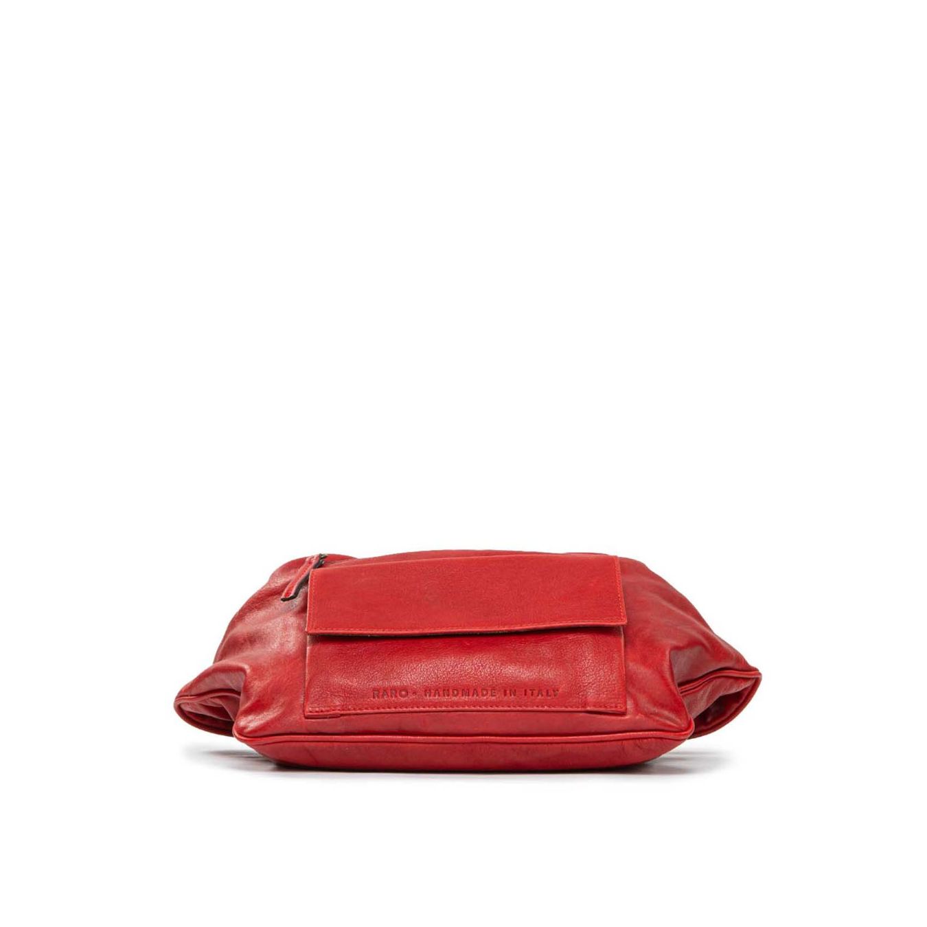 borsupio in pelle row rosso