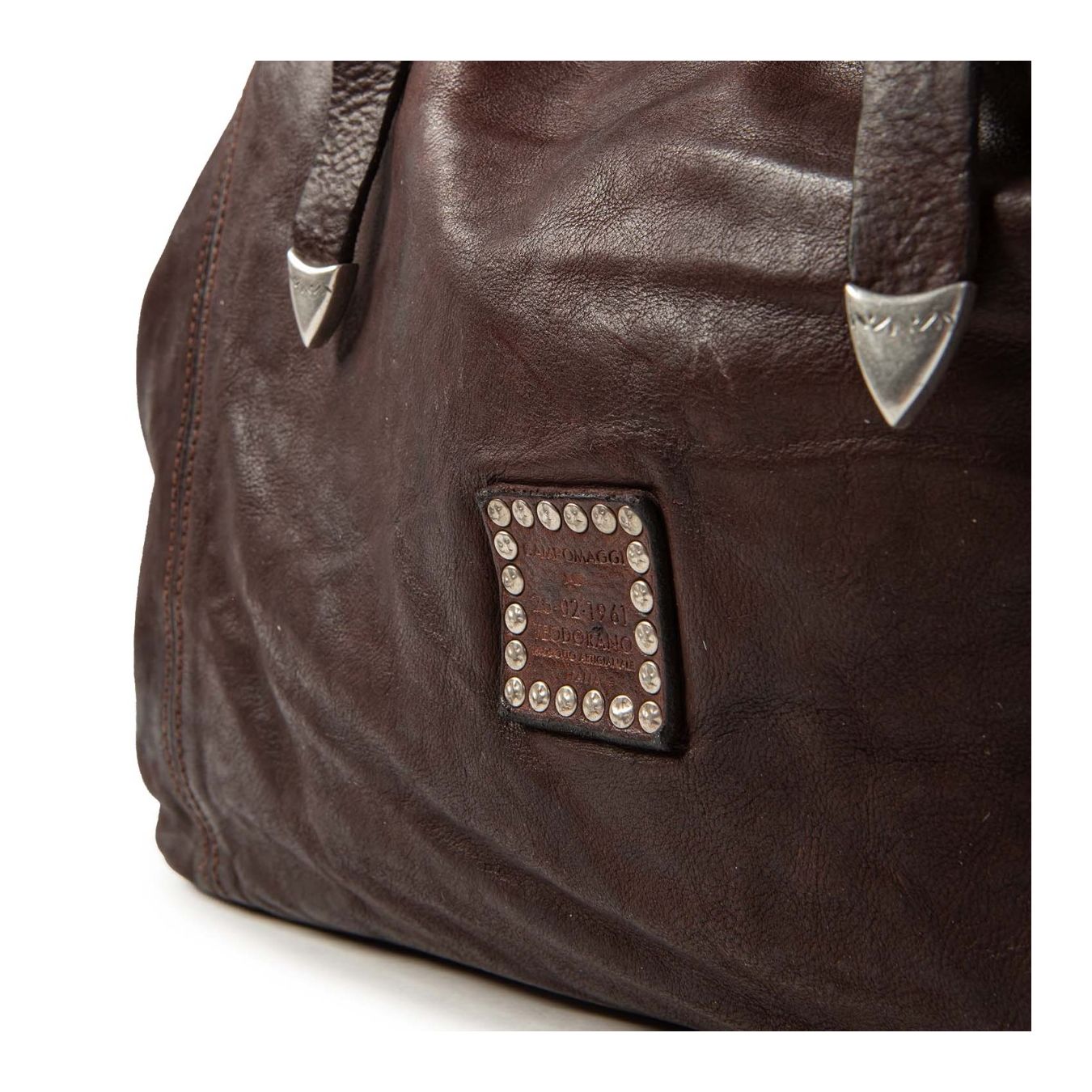 shopper LIDIA testa di moro con borchie e strass  dietro