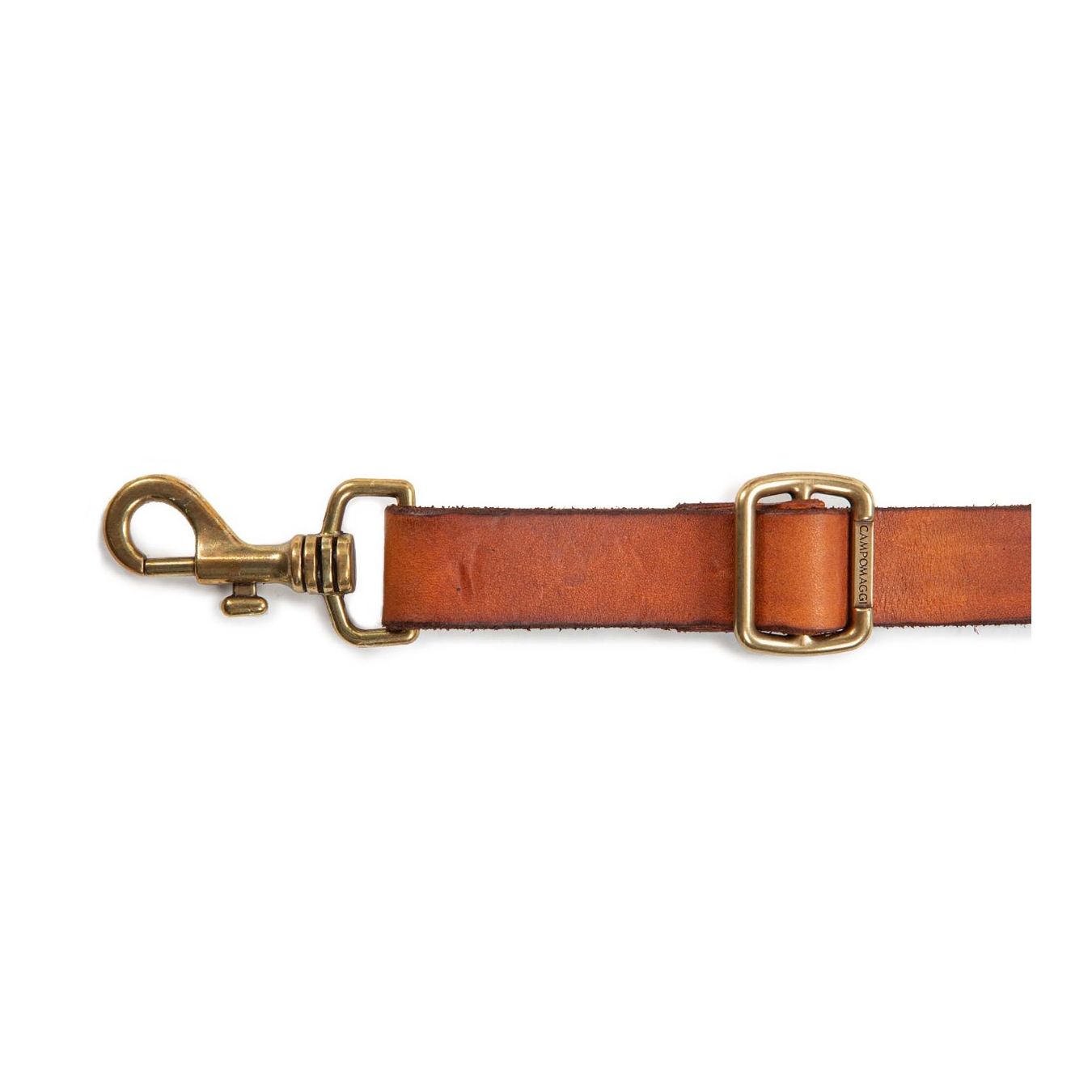 campomaggi shopper VIOLA cognac con borchie tracolla regolabile e rimovibile