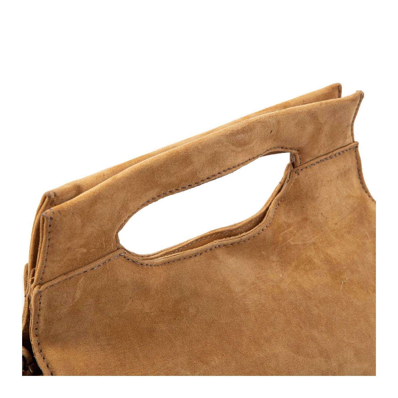 cartella calamita S in pelle cuoio manici