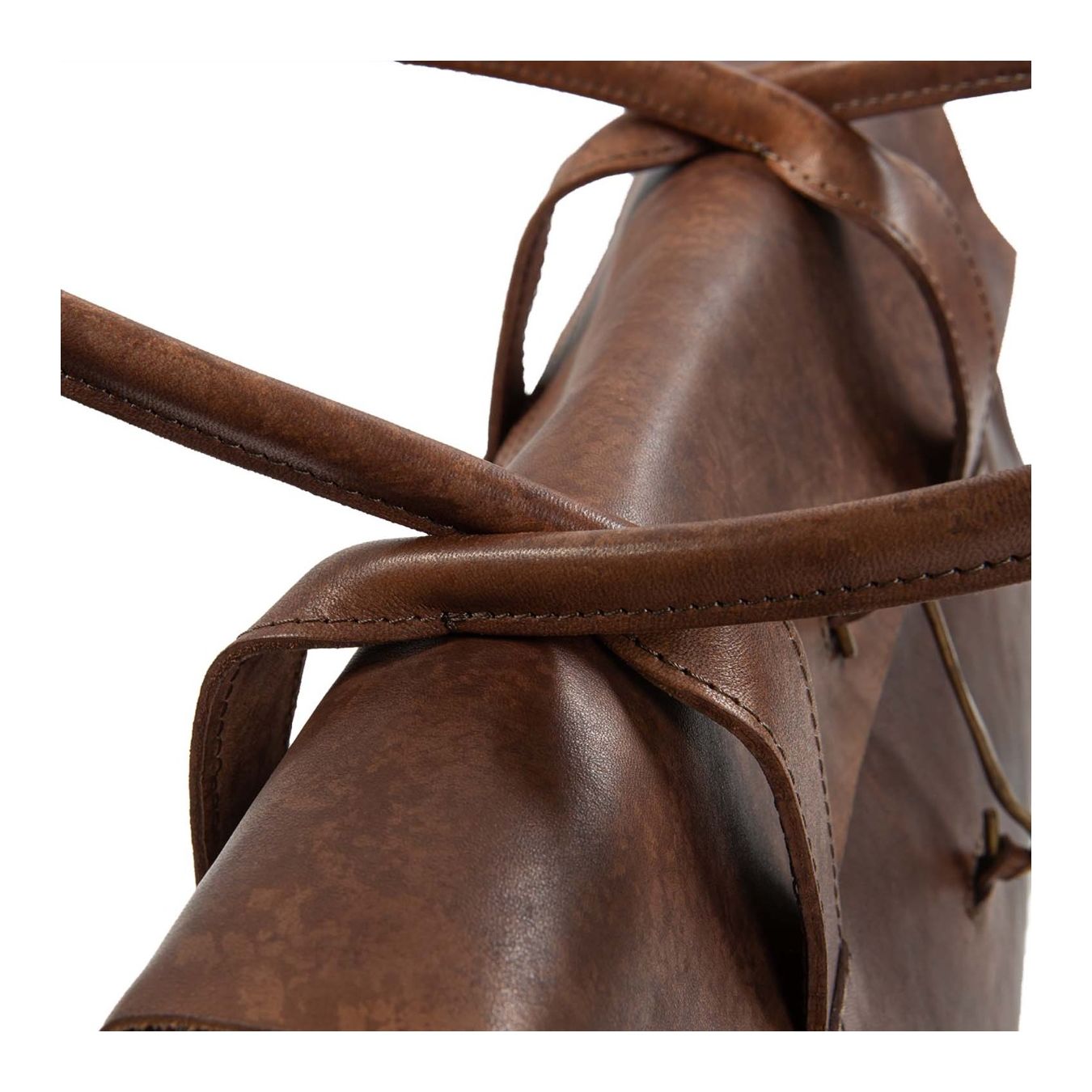 cartella DOCTOR in pelle brown  manici