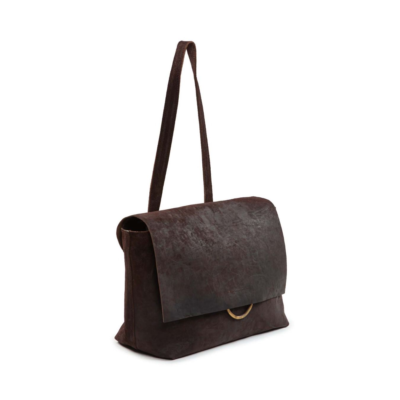 shopper LUNA SOFT marrone lato