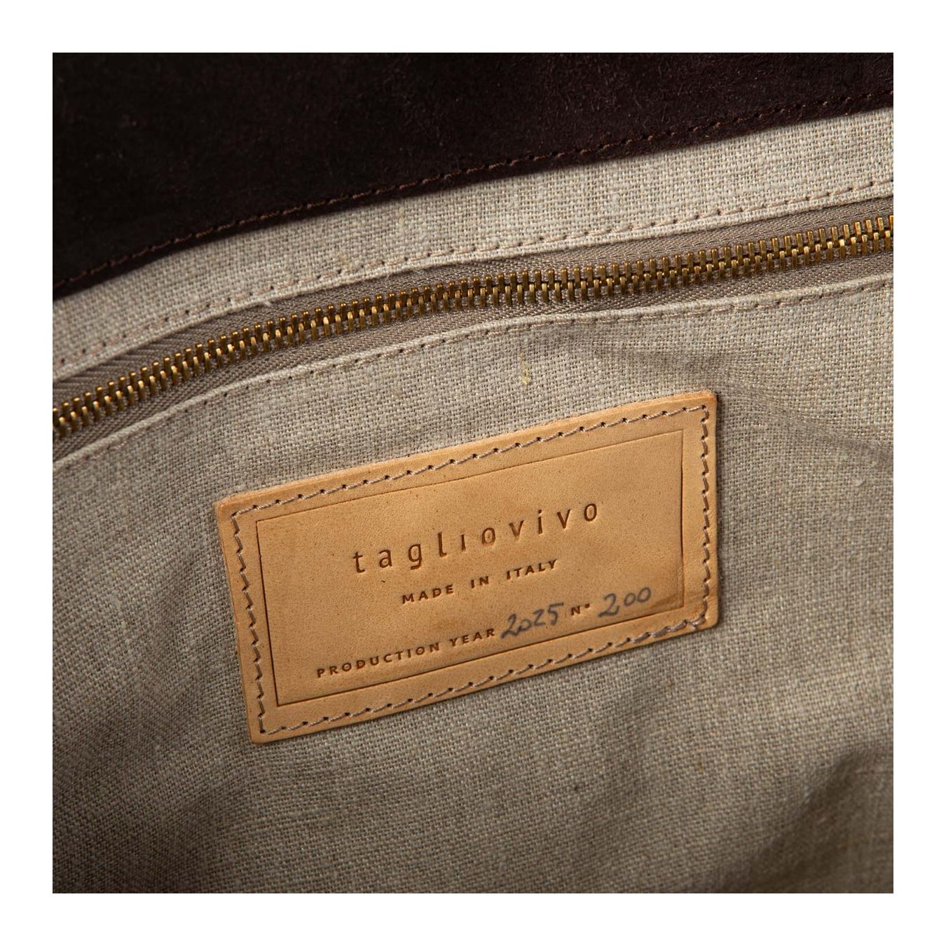 shopper  LUNA SOFT marrone logo