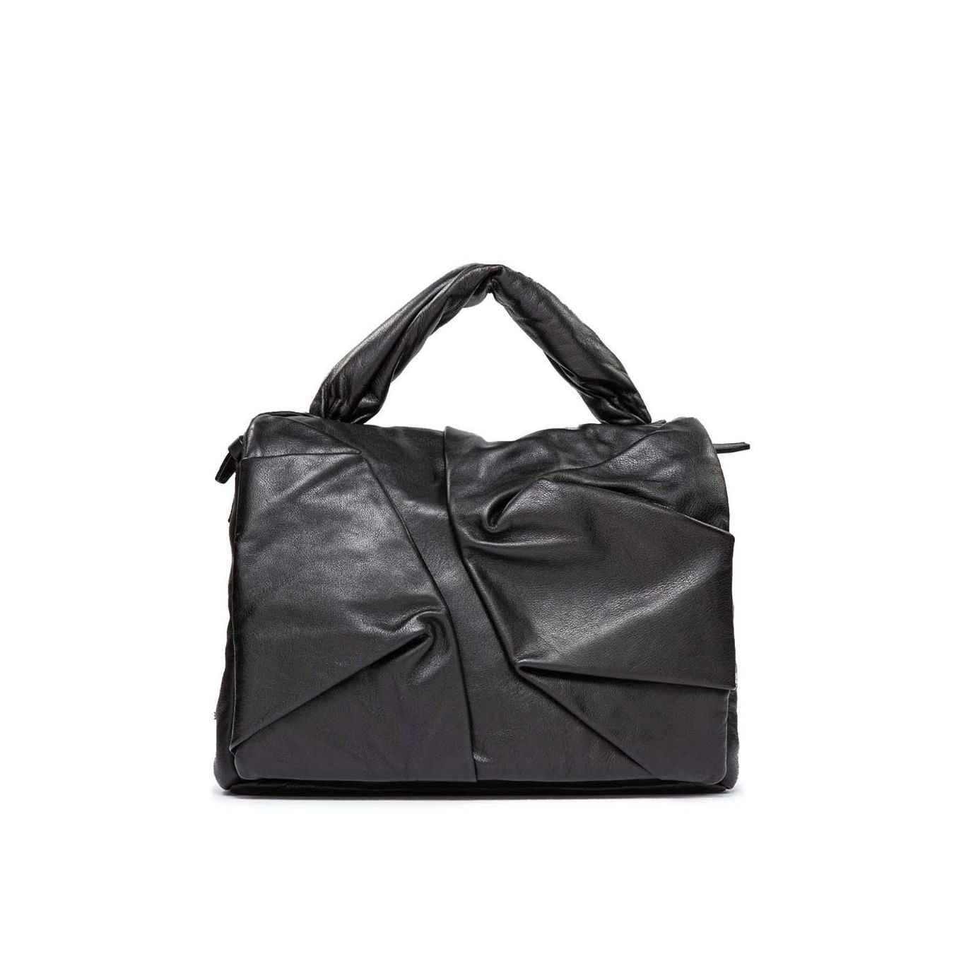 borsa a tracolla in pelle nera