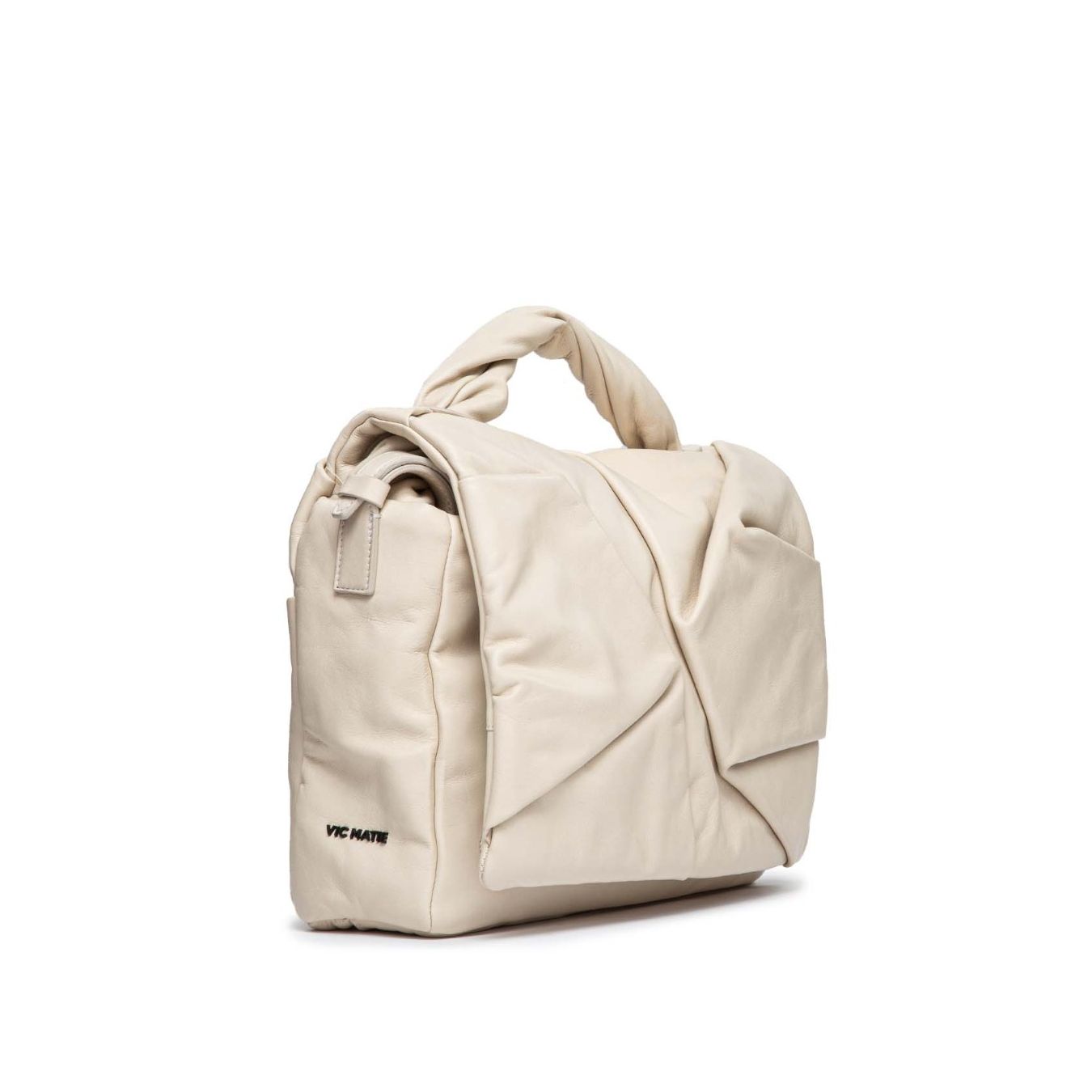 borsa pelle arricciata vic matie