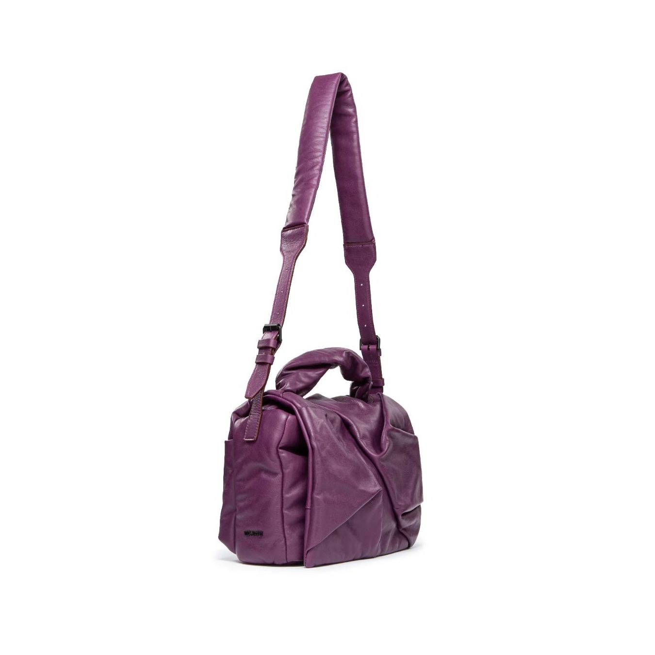 borsa a tracolla in pelle viola vic matie