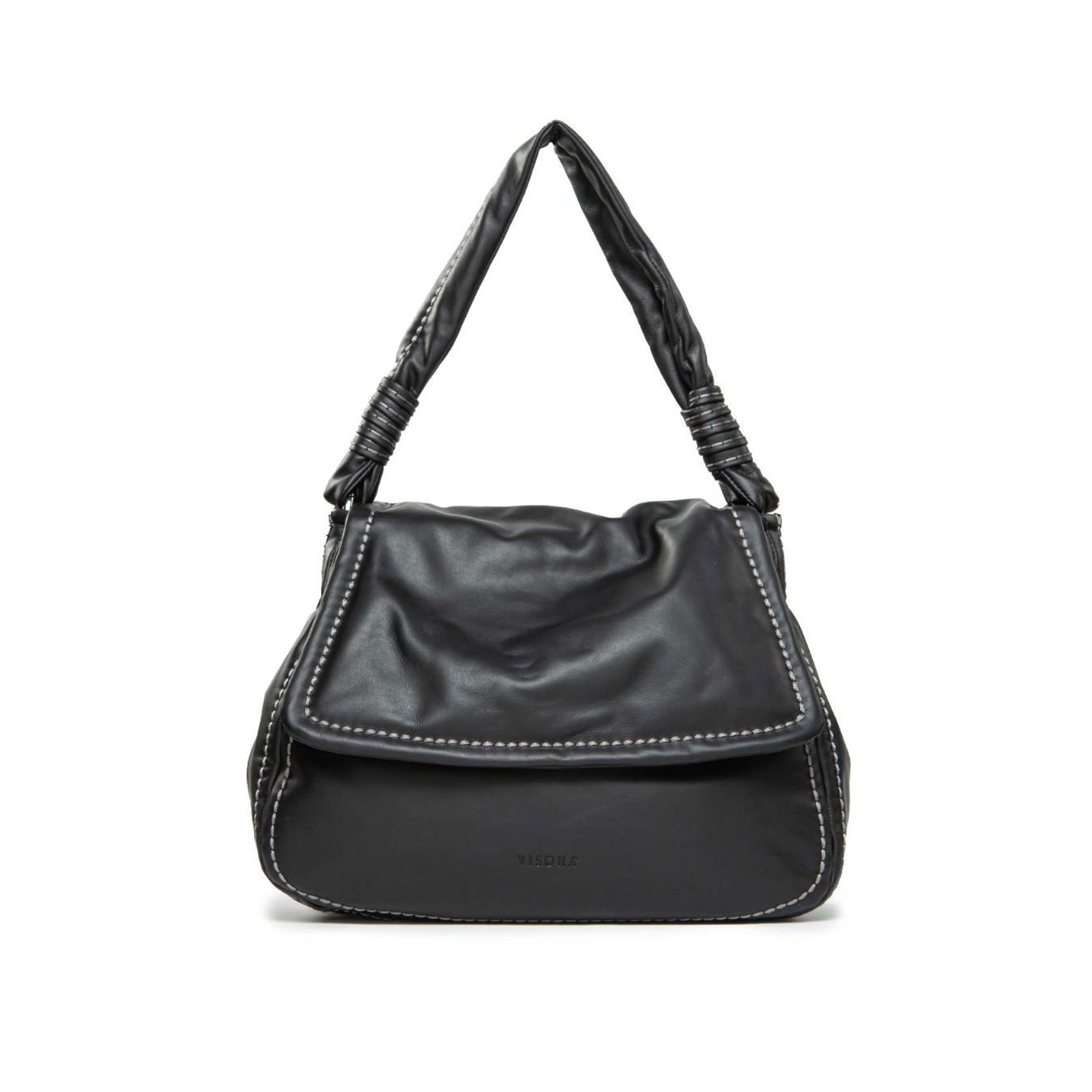 cartella puma in pelle nera