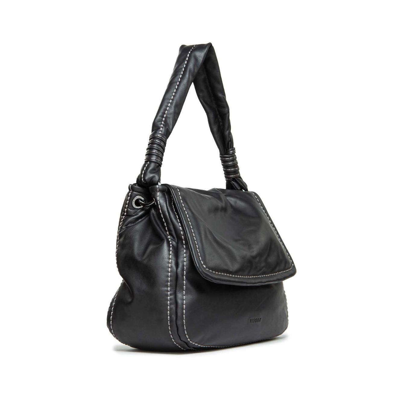 cartella puma in pelle nera