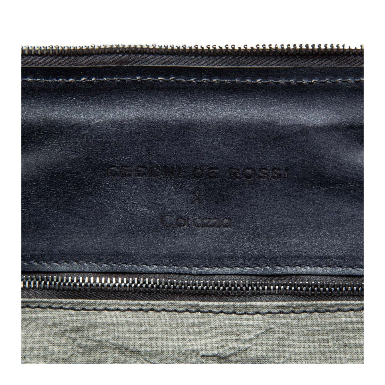cecchi de rossi bauletto INFINITE DOCTOR in pelle nera dettagli