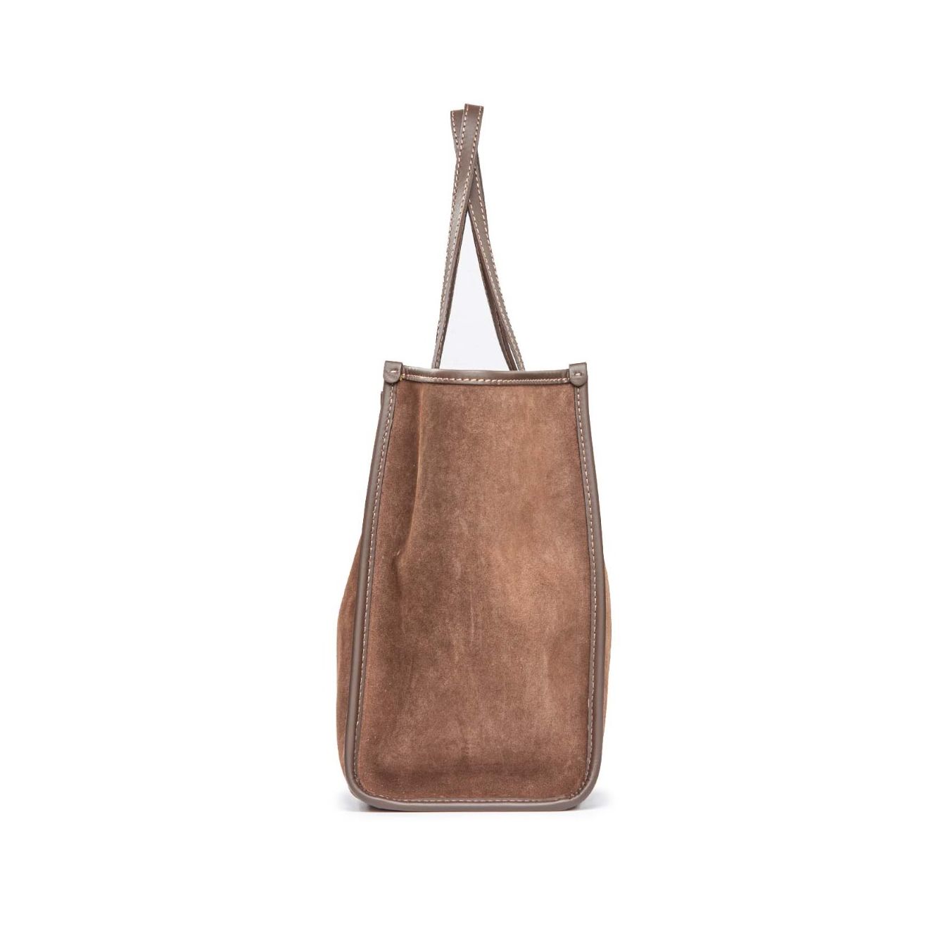 shopper marrone camoscio
