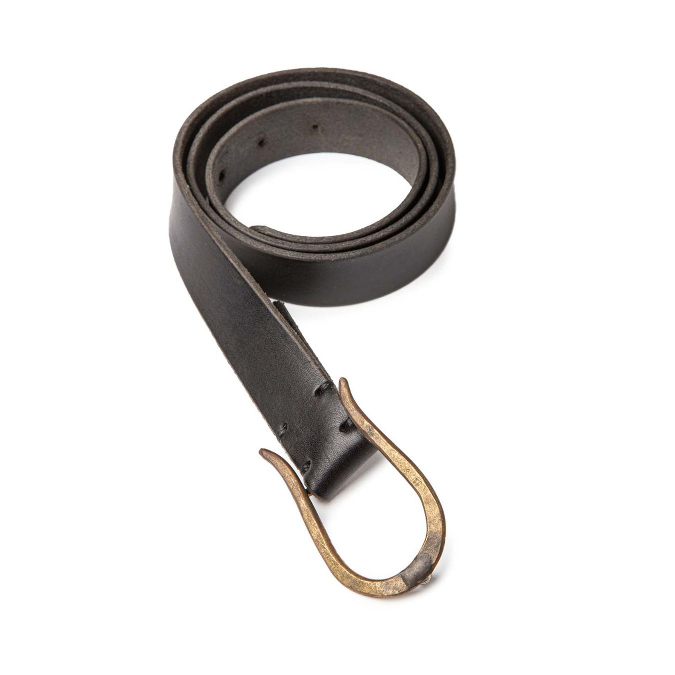 Cintura Tagliovivo in pelle con fibbia a ferro di cavallo  chiusa