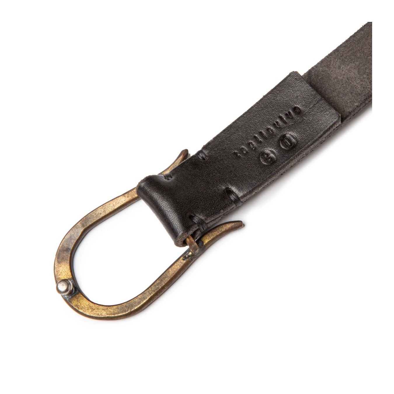 Cintura Tagliovivo in pelle con fibbia a ferro di cavallo  logo