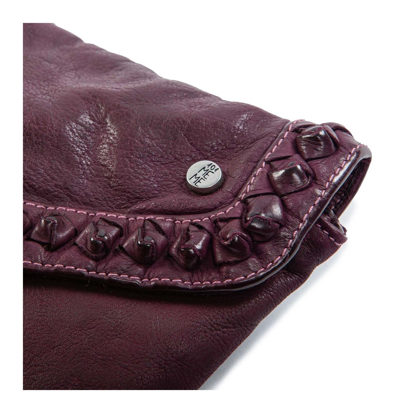 clucth NICOLE nodi in pelle amarone nodi