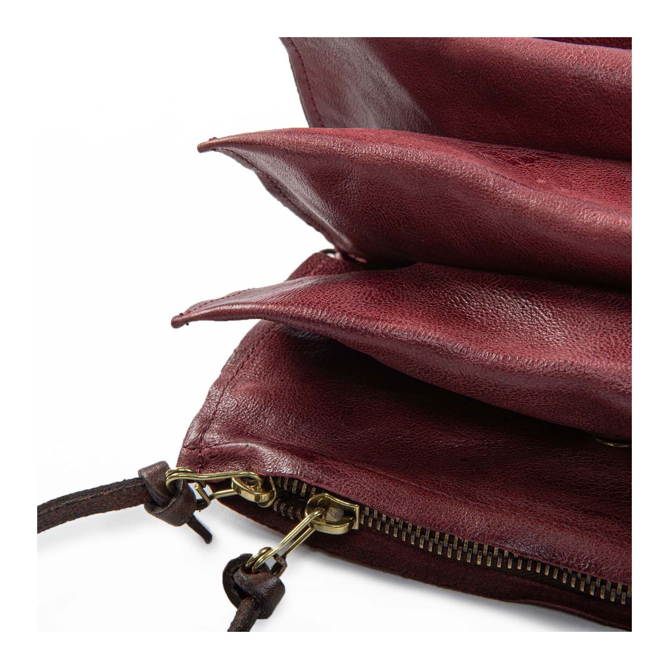 clucth soffietto in pelle madera cerniera