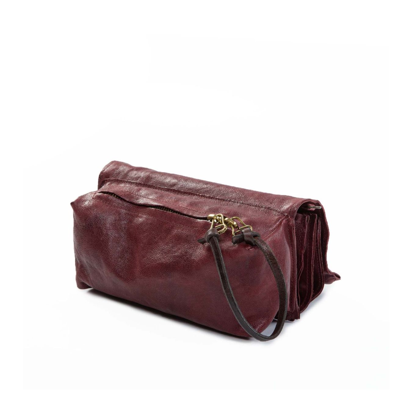 clucth soffietto in pelle madera chiusa