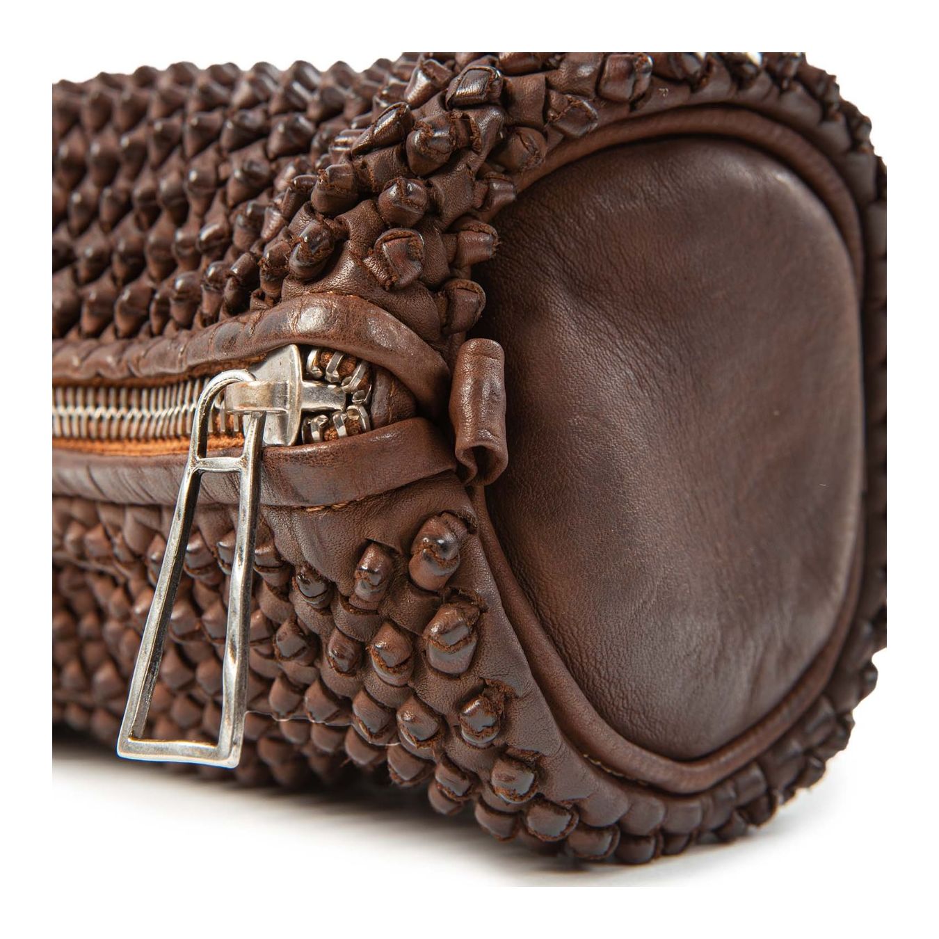 clutch CANDY nodi castagna zip