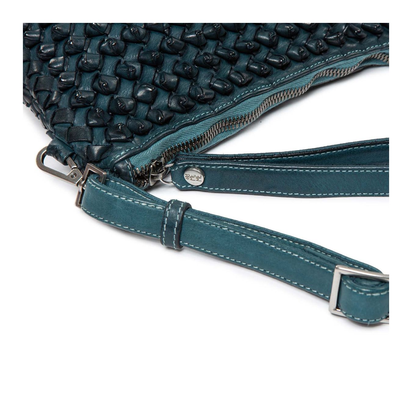 clutch DILETTA NODI in pelle pavone brand