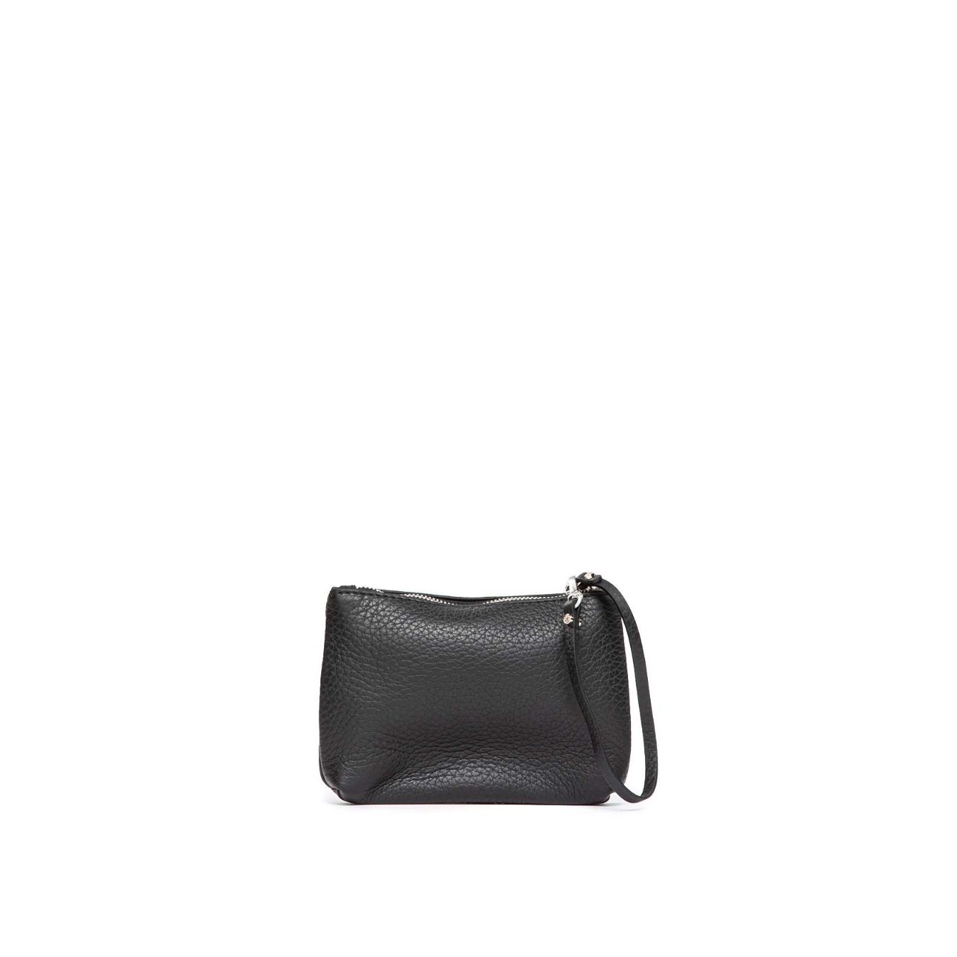 clutch in pelle nera 