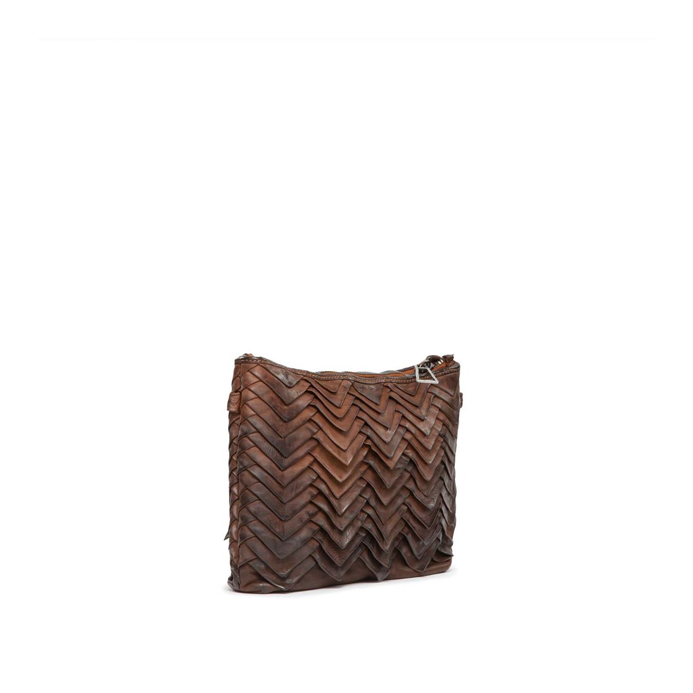 clutch EVA MANIS in pelle castagna  101 meme