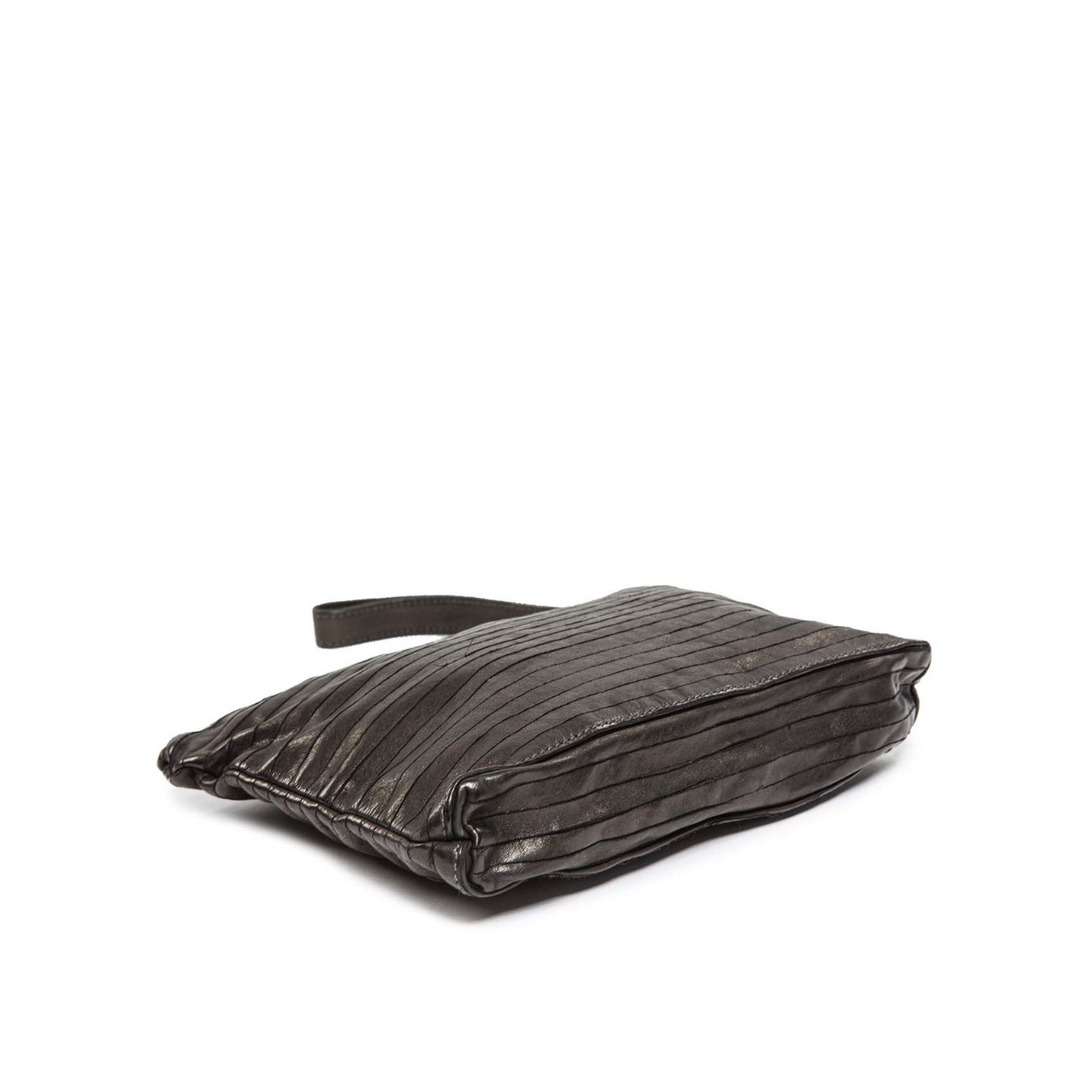 101 meme clutch GEA ARPA in pelle nera  sotto