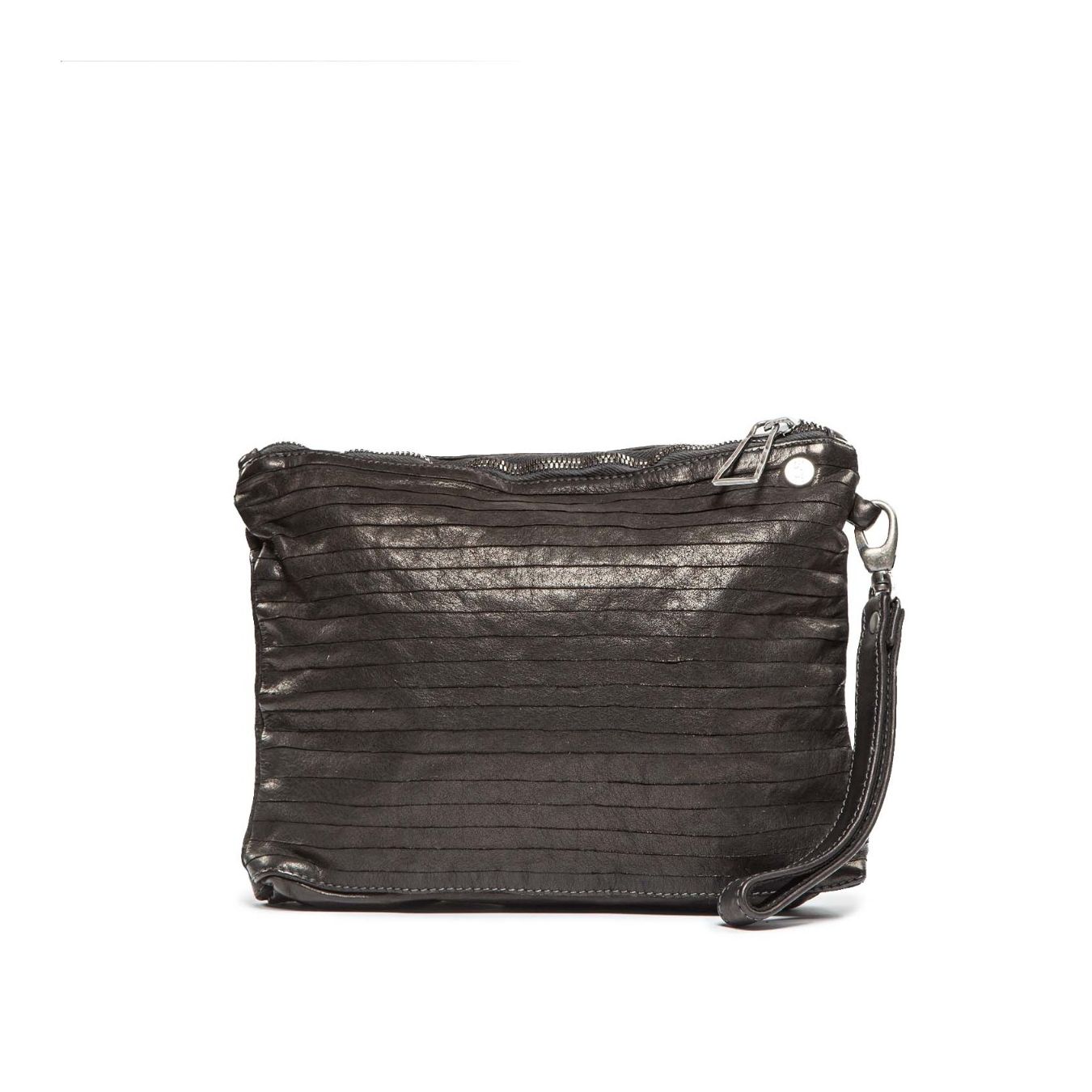 101 meme clutch GEA ARPA in pelle nera 