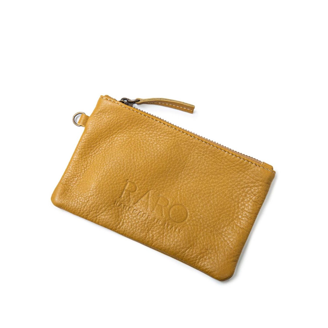 clutch pelle gialla raro