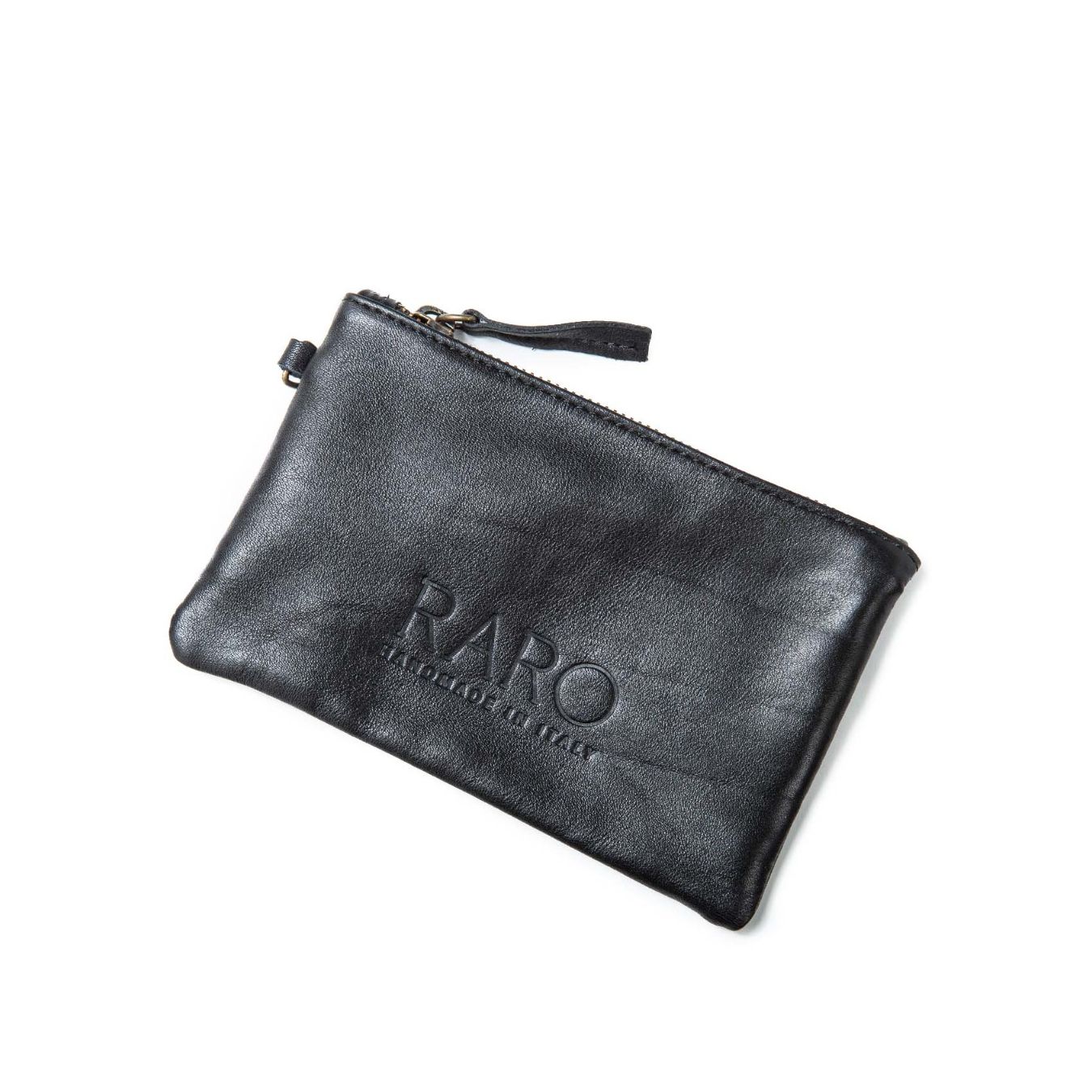 clutch pelle nera raro