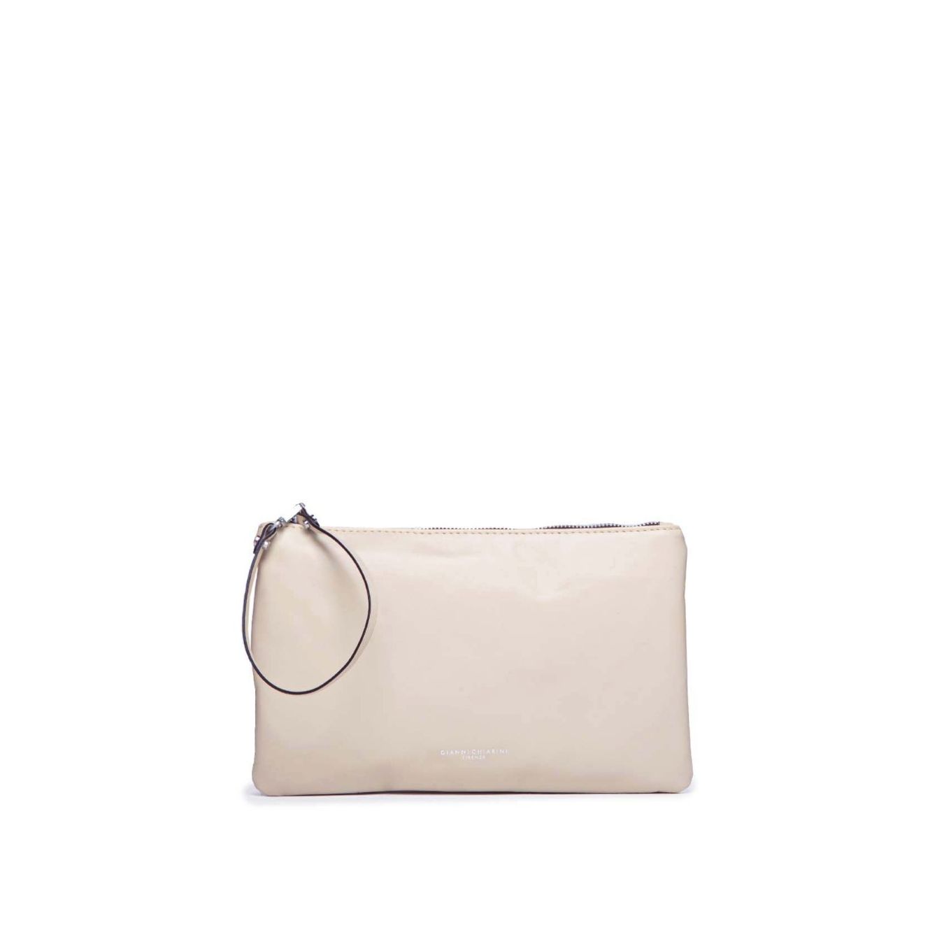 pochette pelle bianca chiarini