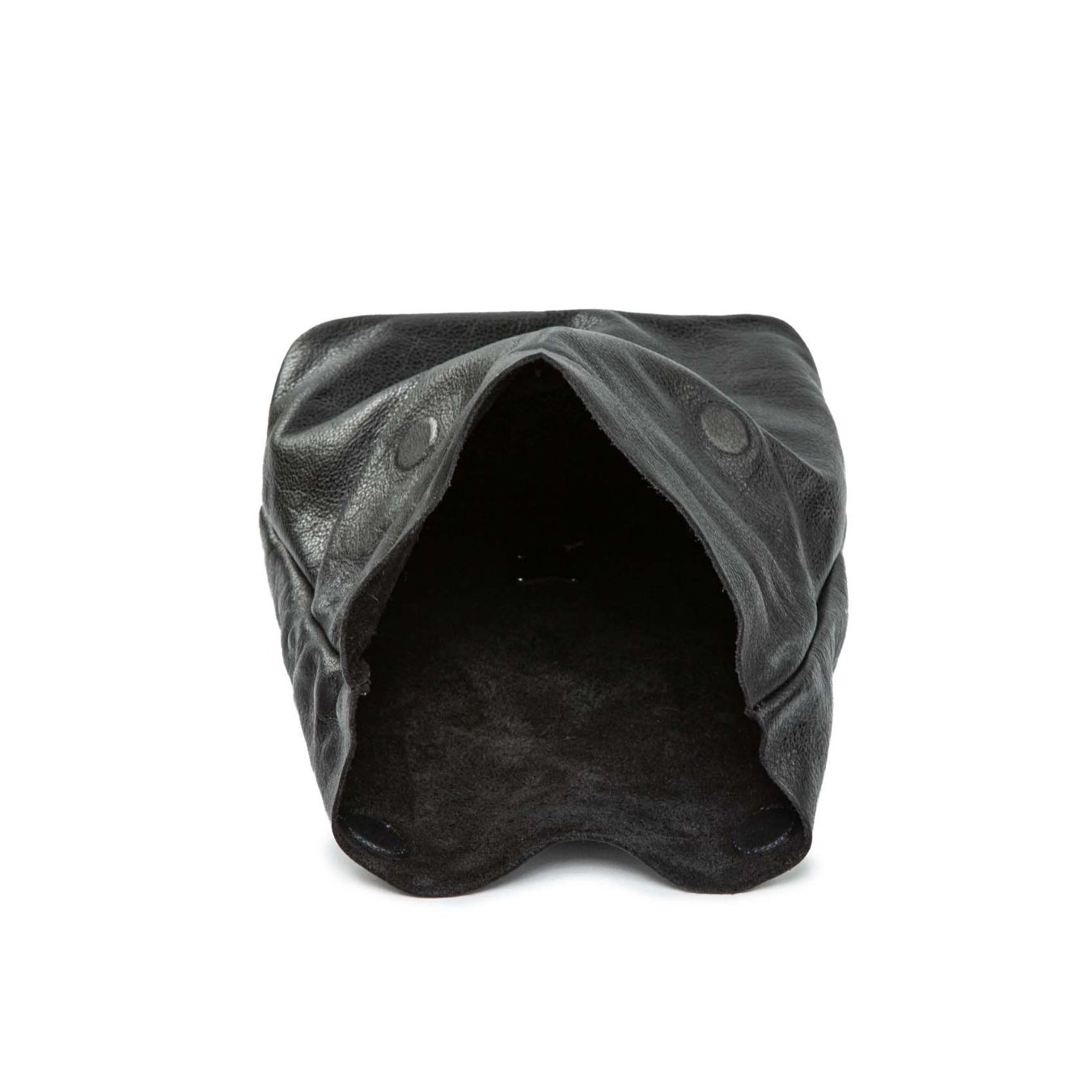 clutch in pelle nera 