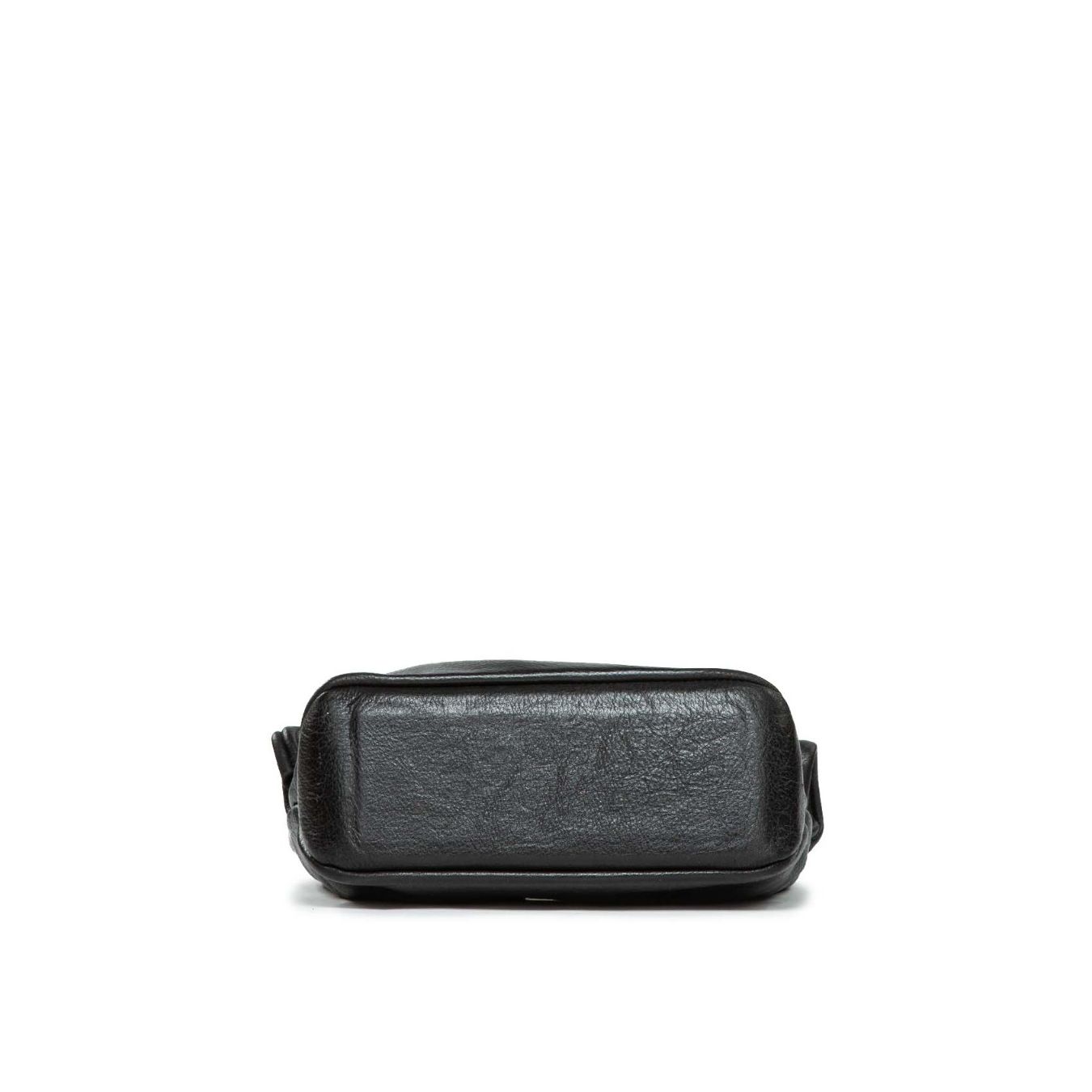 clutch in pelle nera 