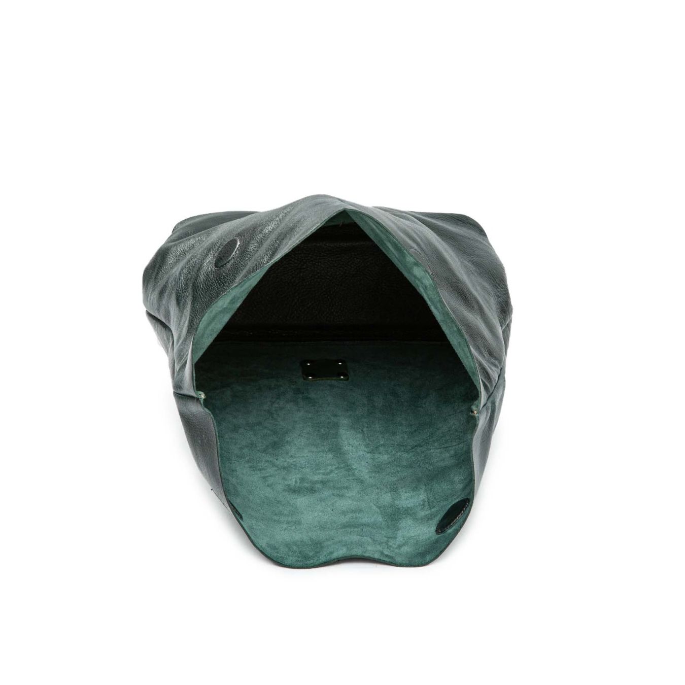 clutch in pelle verde 