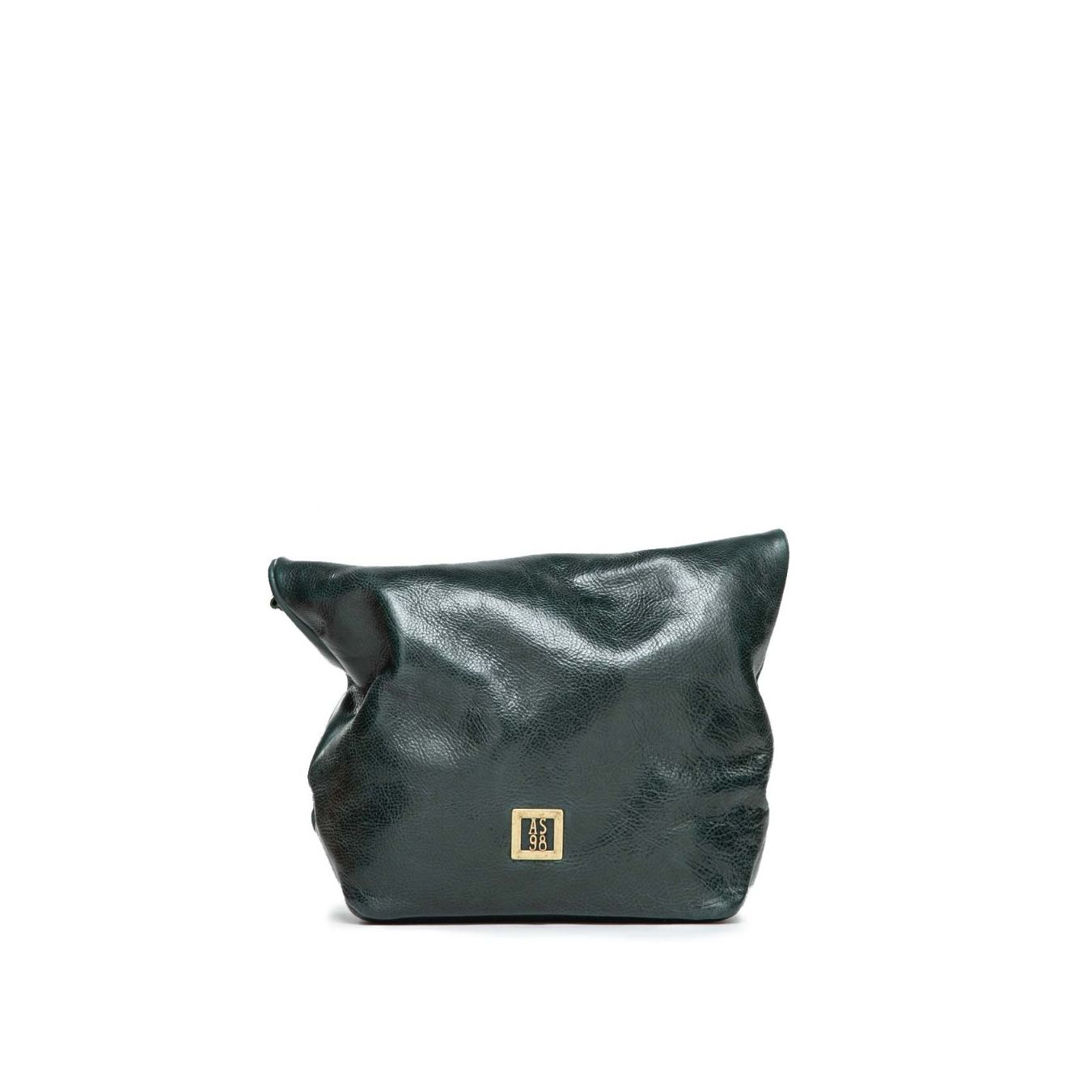 clutch in pelle verde 