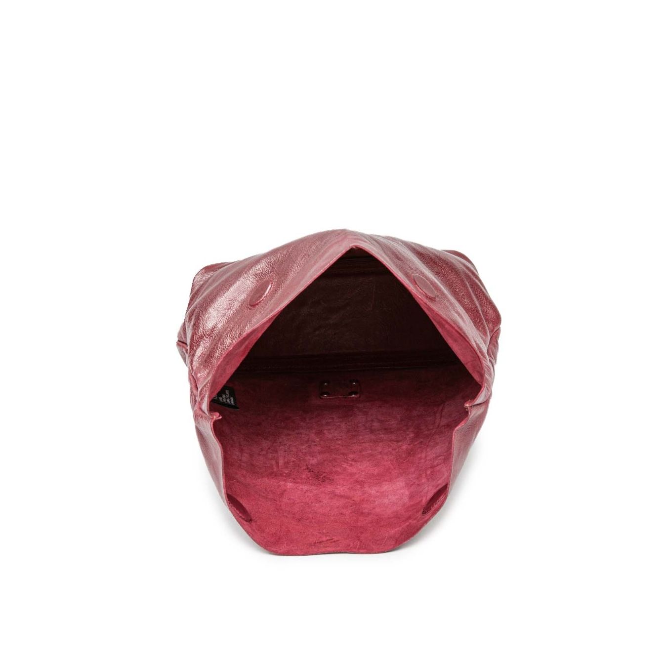 clutch in pelle rossa